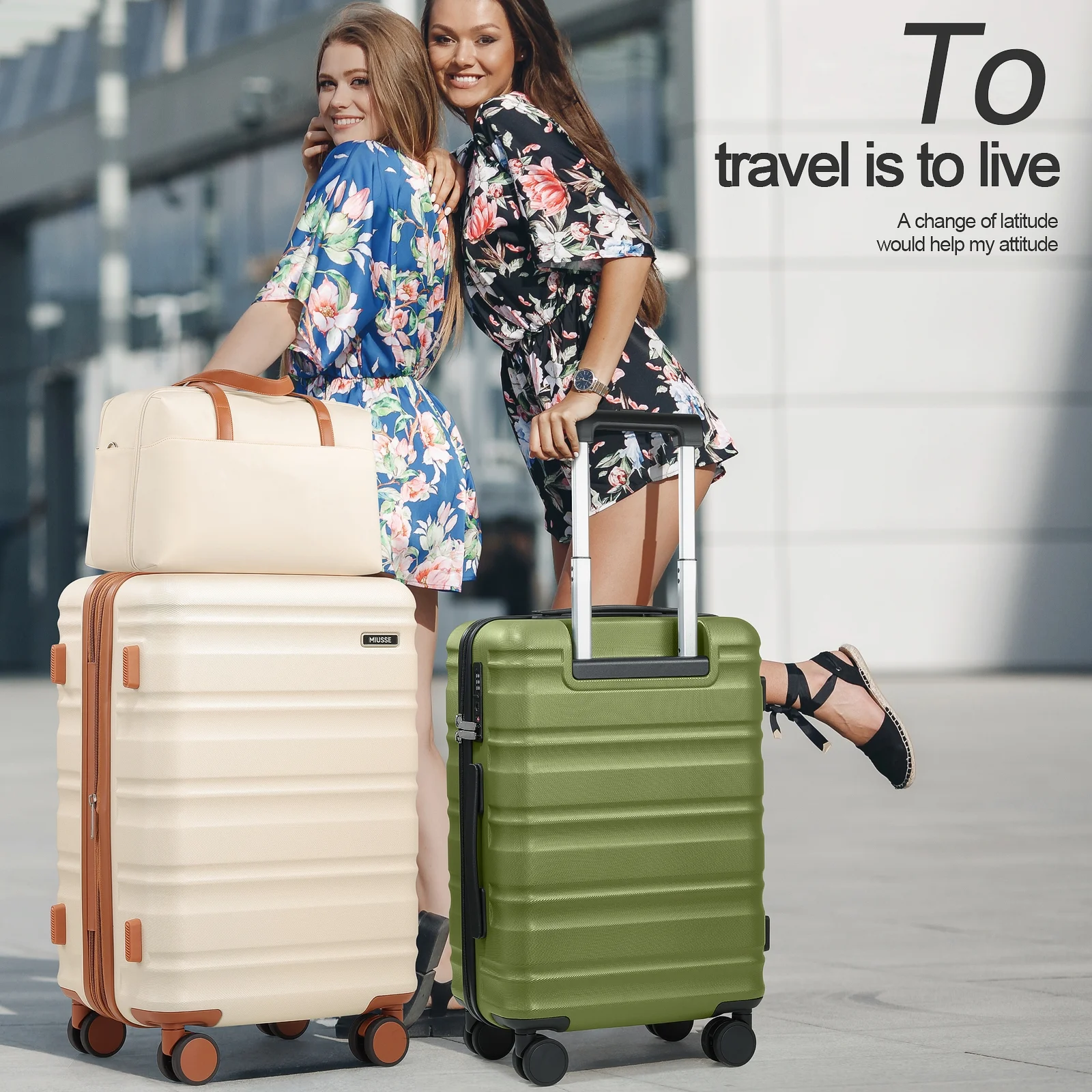 MIUSSE Luggage Sets 3 Piece, 20 Inch Carry On Luggage with Wheels, 100% PC Hardshell Suitcase with TSA Lock, Carry On Suitcases Airline Approved With Travel Backpack for Men Women - Image 33