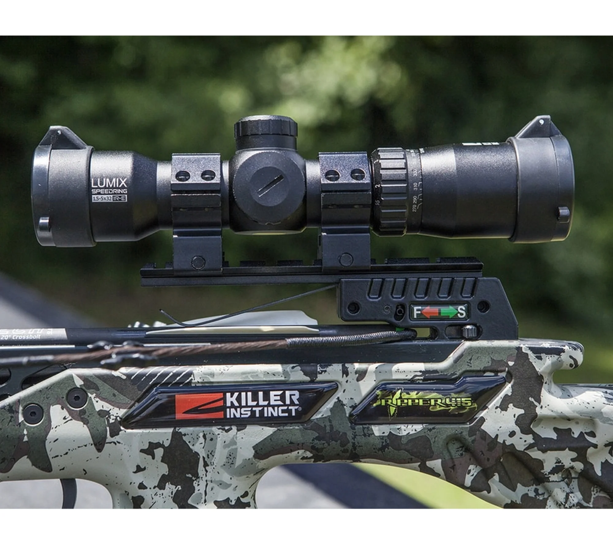 Killer Instinct Lumix Speed Ring 1.5 5 x 32 IR-E Crossbow Archery Scope - Image 2