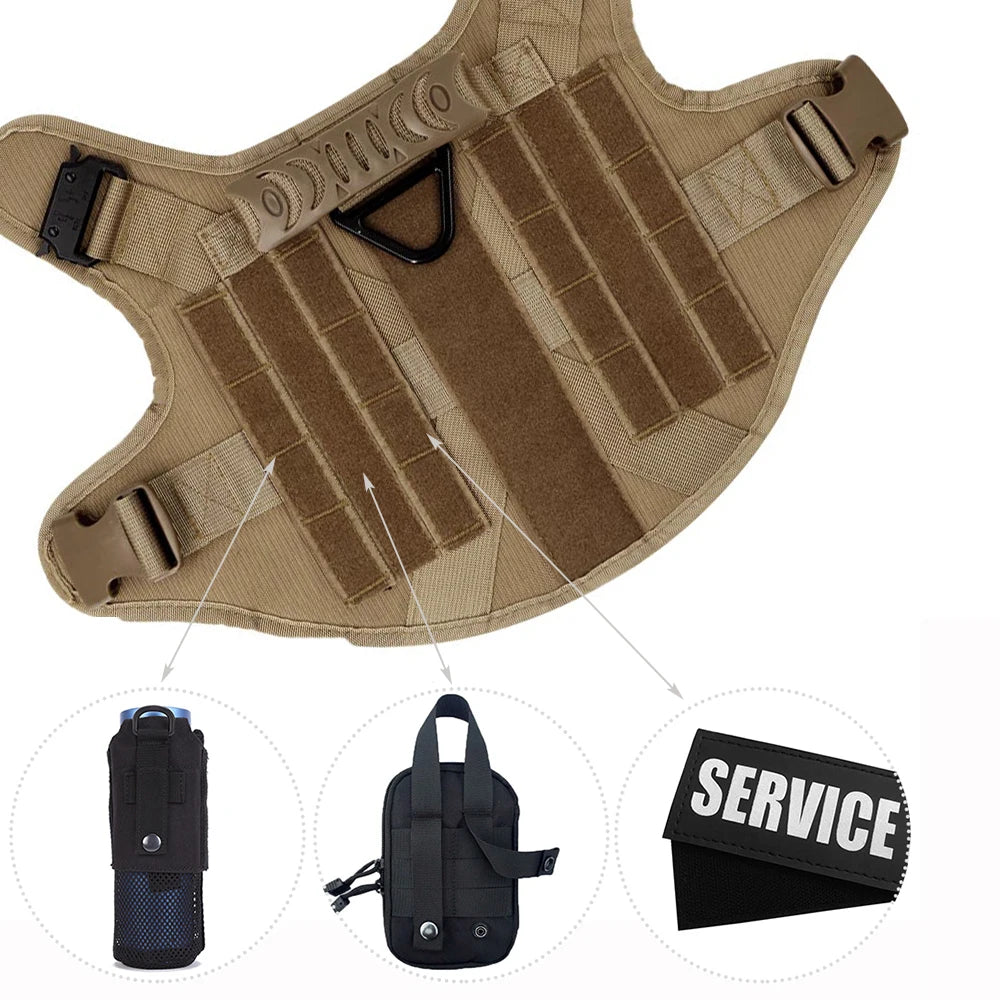GuardPaw | Tactisch Hondharnas en Leash Set