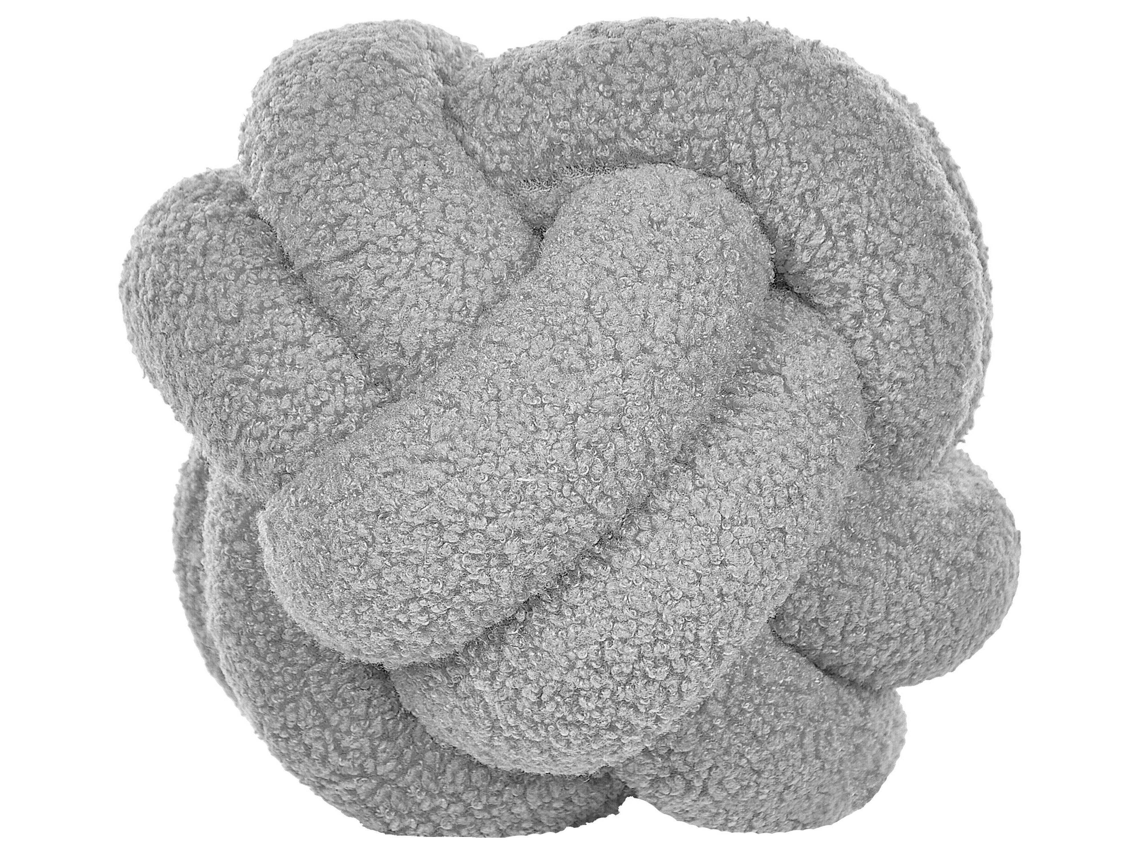 Throw Cushion MALNI Boucle 19 x 19 cm Grey Solid