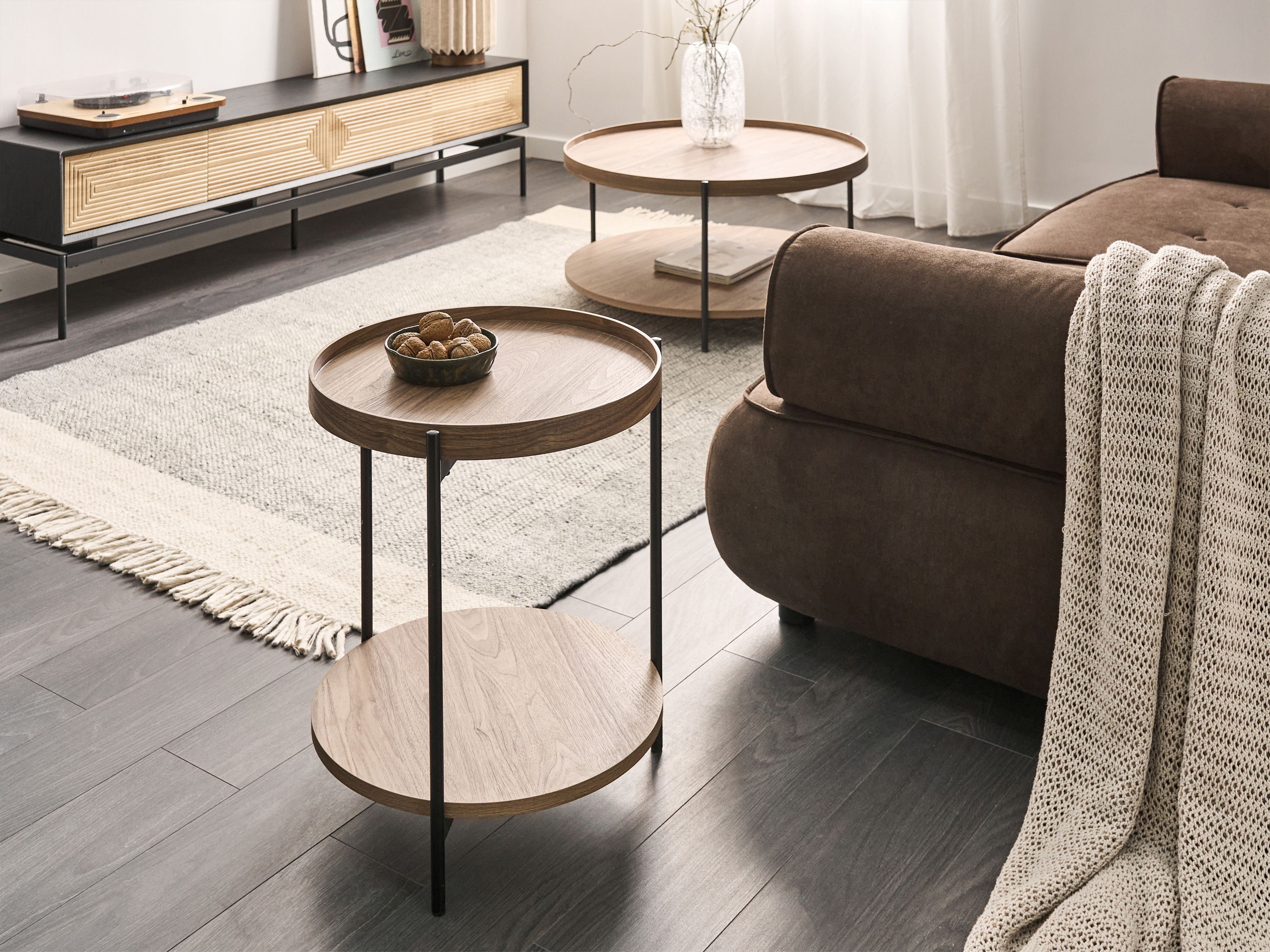 Side Table LANDER Dark Brown