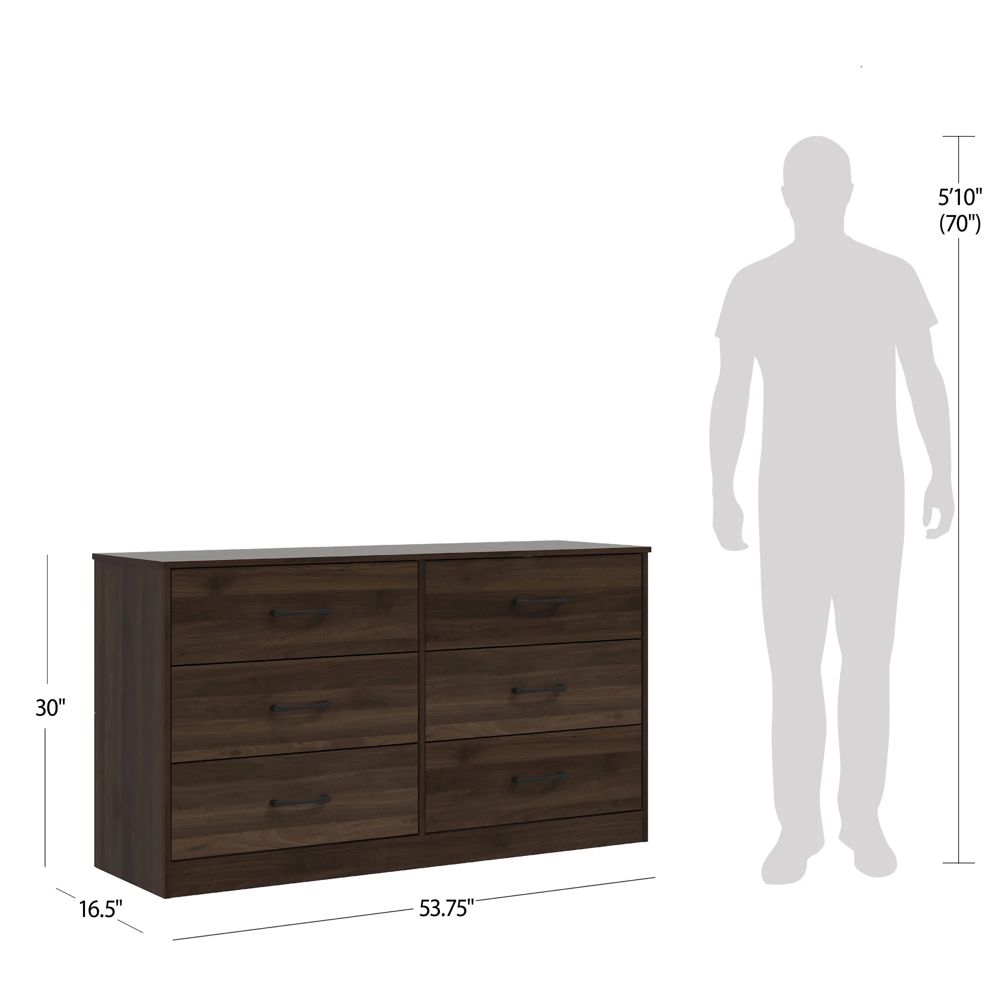 Mainstays Ardent 6 Drawer Dresser, White - Image 32