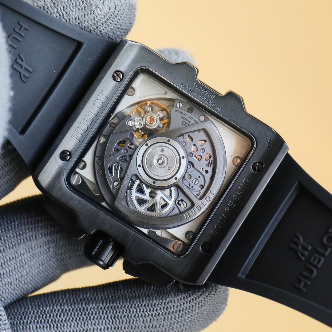 HUBLOT SQUARE BANG UNICO 45MM RUBBER STRAP(1:1 replica) - Top club