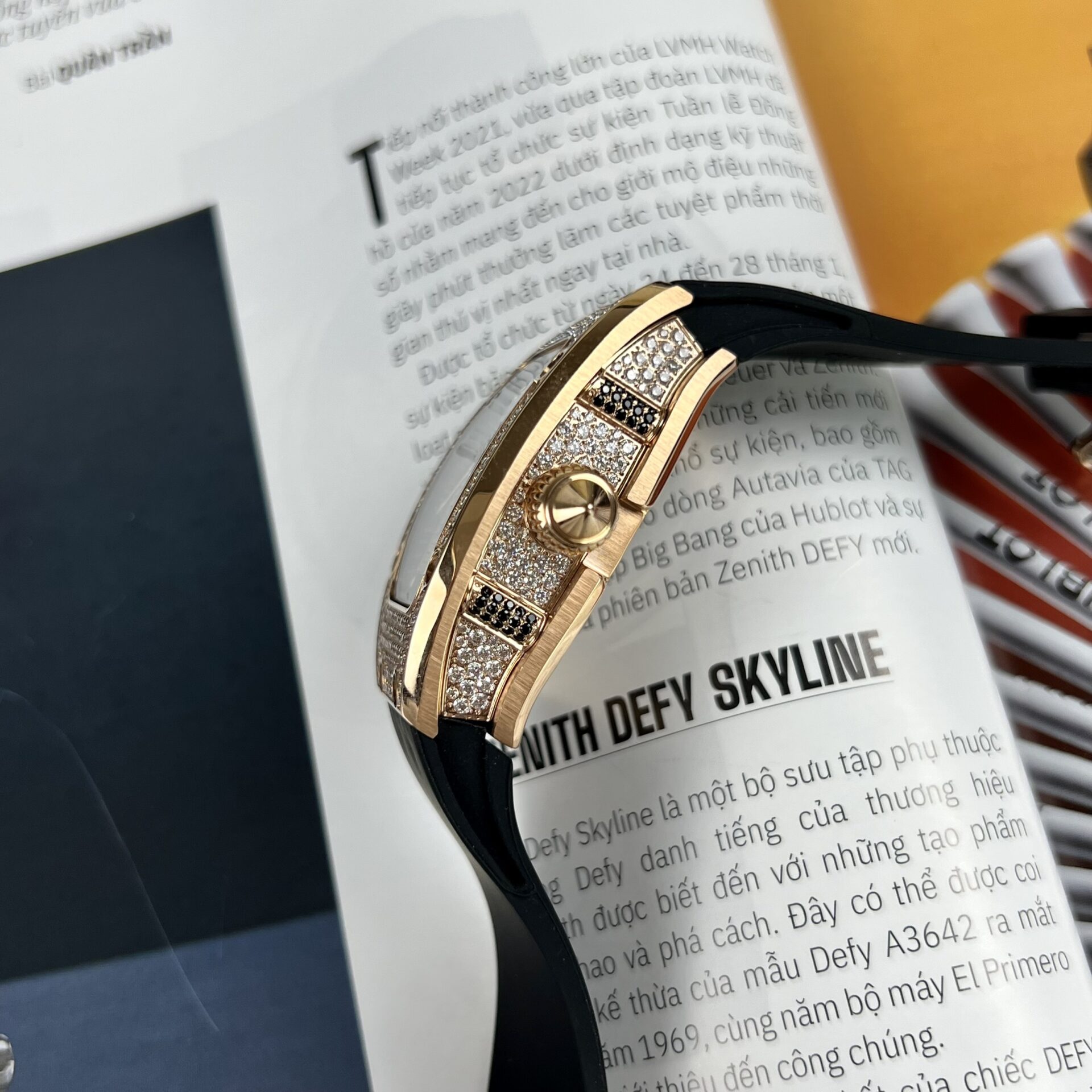 Richard Mille RM007 Replica 1:1 Watch Rose Gold With Full Stone 36mm - Top club
