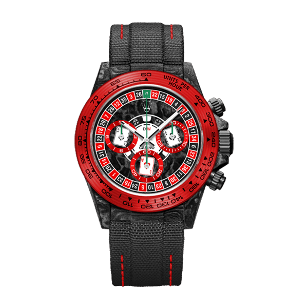 ROLEX Diw Daytona carbon lucky player 2 (casino v.2) 40mm oyster black(1:1 replica) - Elite Watch Atelier
