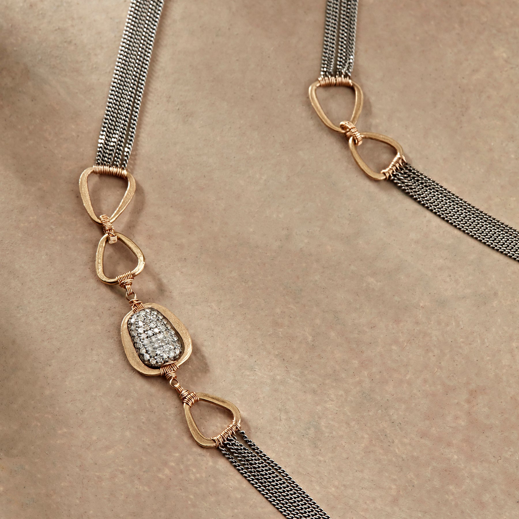 Black Tie Necklace - Sundance Clothing