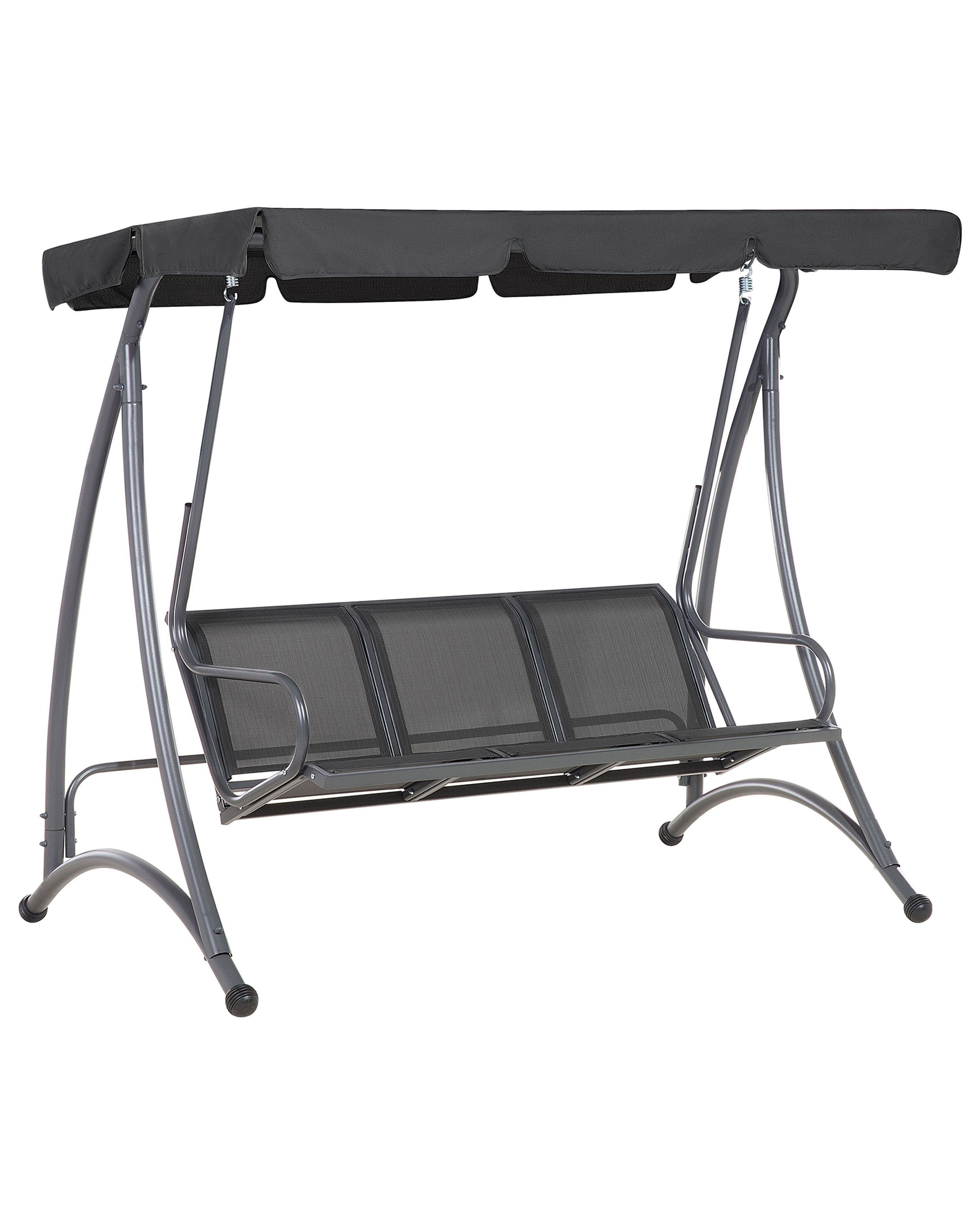 Patio Swing BOGART Metal Black