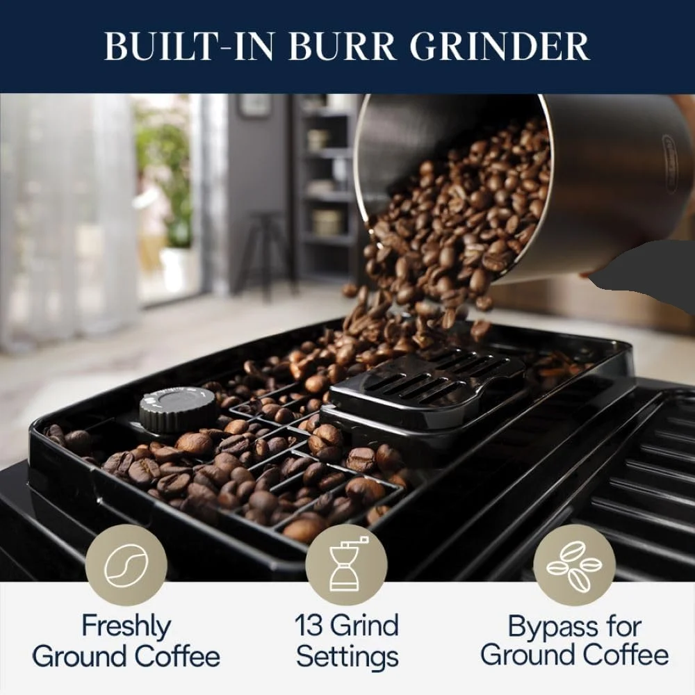 De'Longhi Magnifica Start Fully Automatic Espresso Machine with Automatic Milk Frother - Silver - Image 2