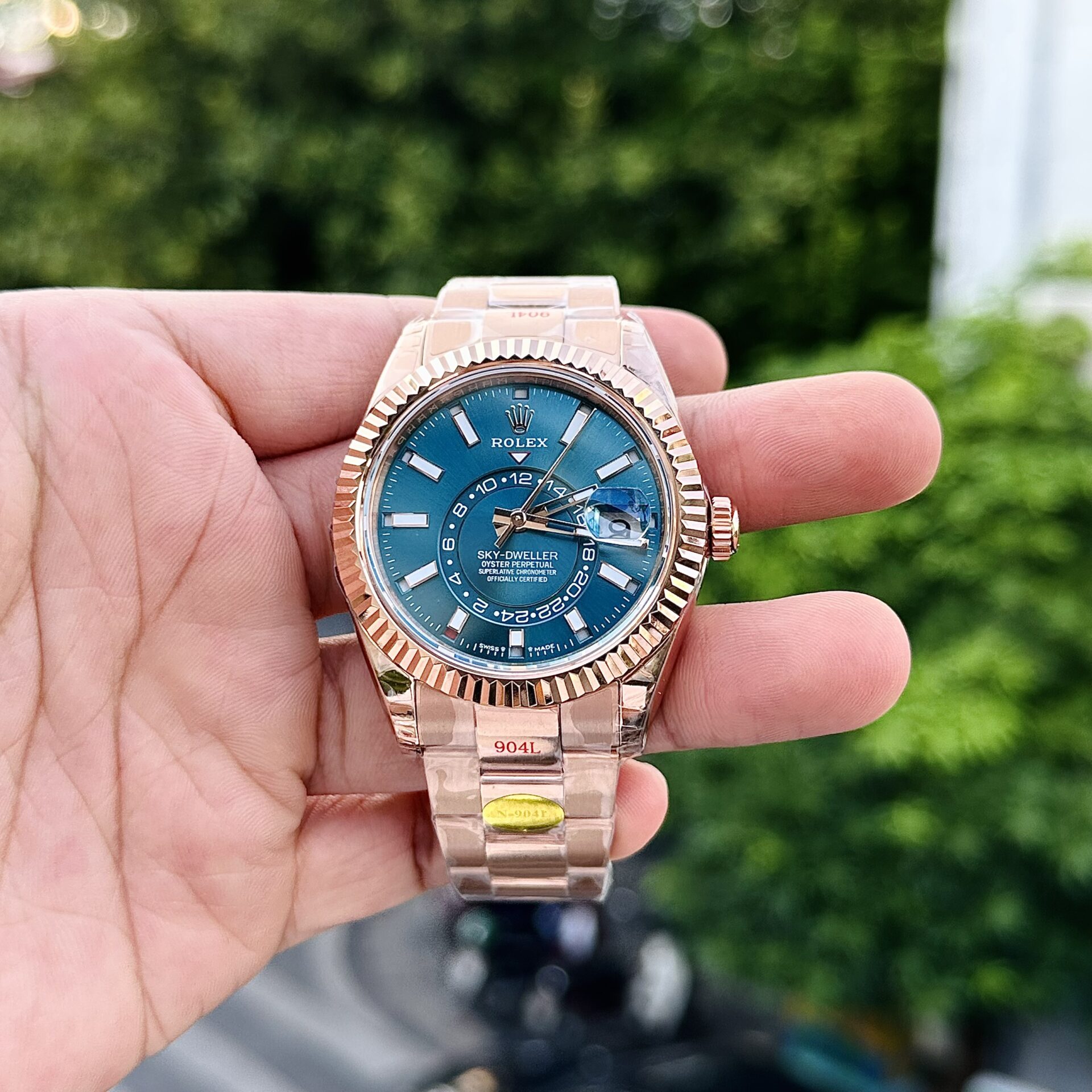Rolex Replica 1:1 Watch Sky-Dweller 336935 Blue Dial Noob Factory 42mm - Elite Watch Atelier