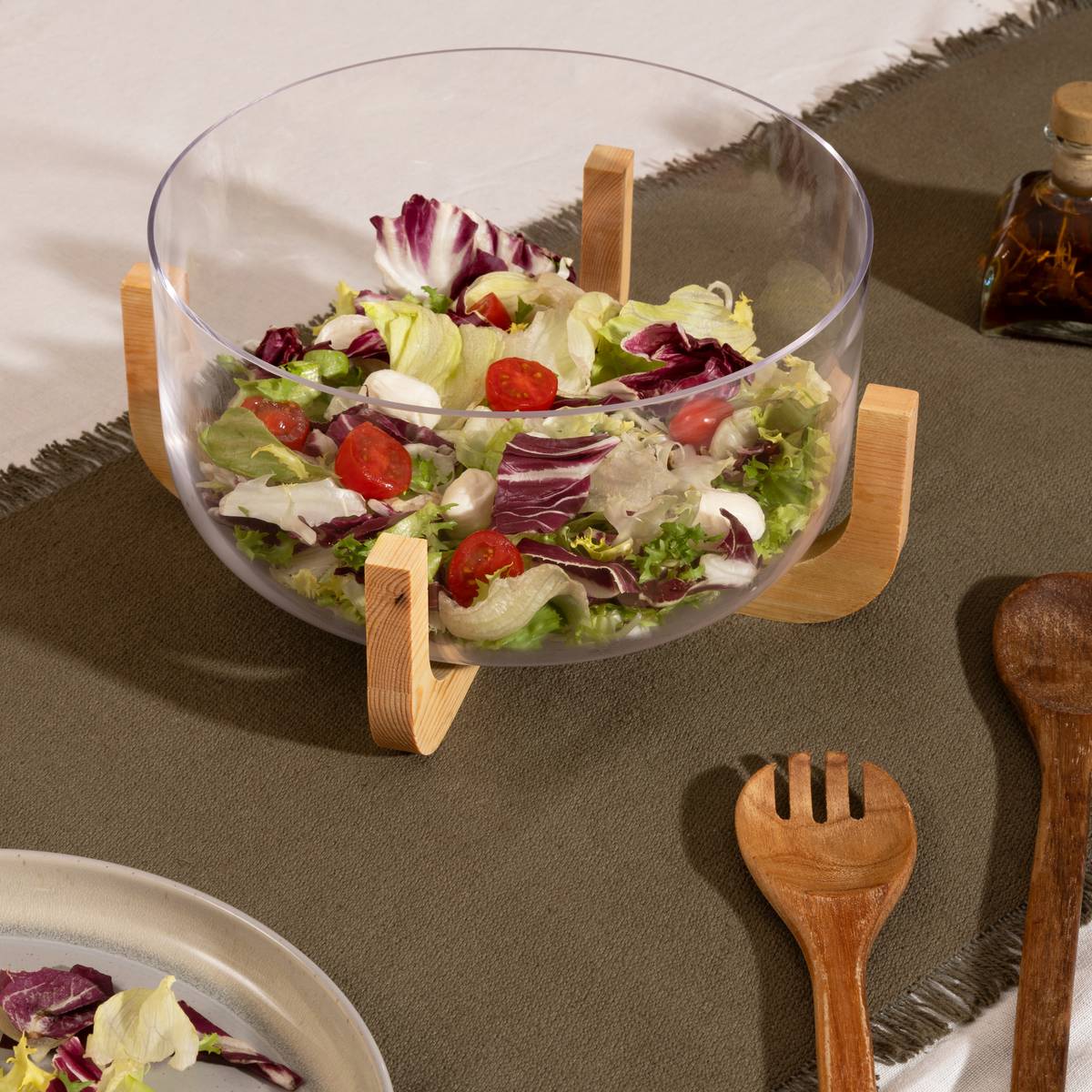 Salad bowl"Arha" D.28 cm, Transparent