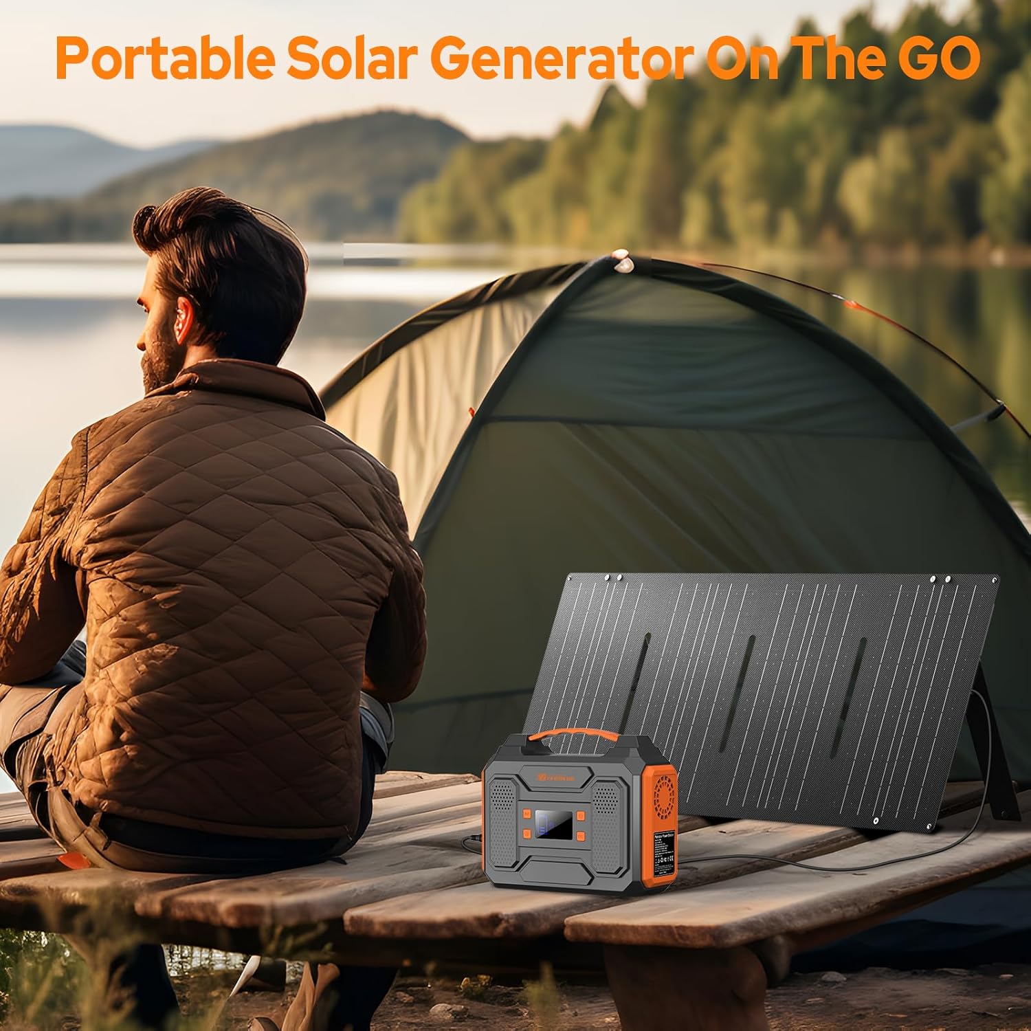 ZeroKor Solar Generator Kit 300W With 40W Solar Panel And 110V AC Outlet - Image 2 ZeroKor Solar Generator Kit 300W With 40W Solar Panel And 110V AC Outlet - Image 2