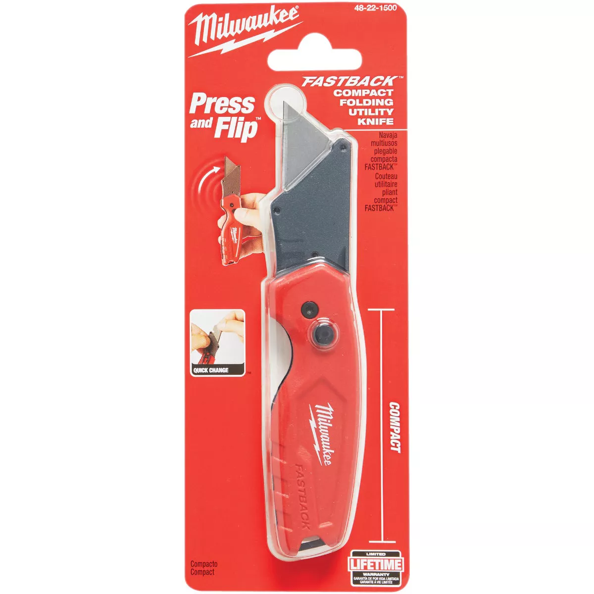 Milwaukee FASTBACK Compact Folding Utility Knife