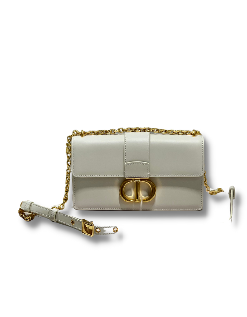 Dior Christian Dior 30 Montaigne East West Bag With Chain White For Women 8.5in/21.5cm M9334UHEL_M0301:1High-quality replica