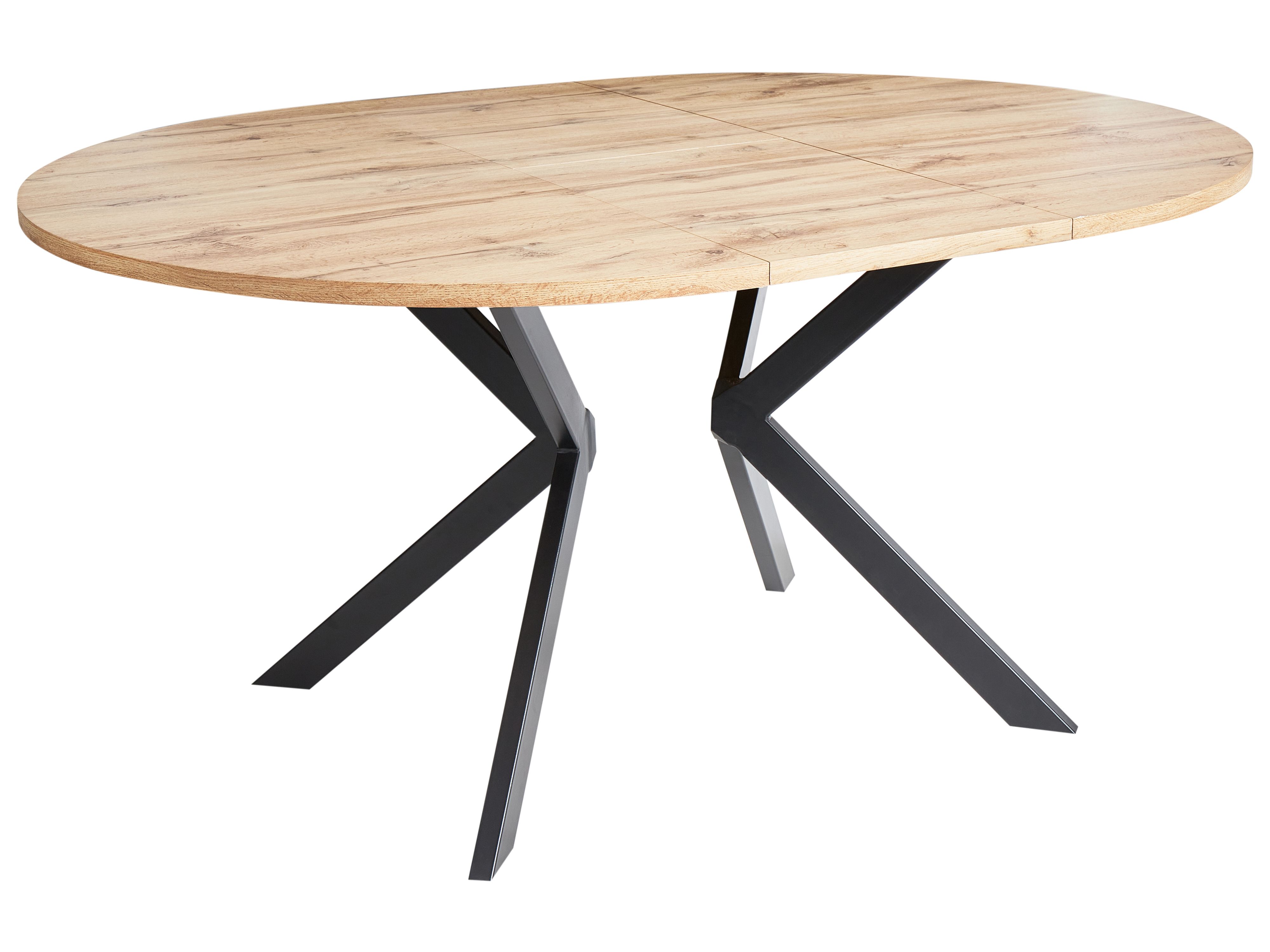 Extending Dining Table CARLEA Light Brown 120/160 cm 120 cm