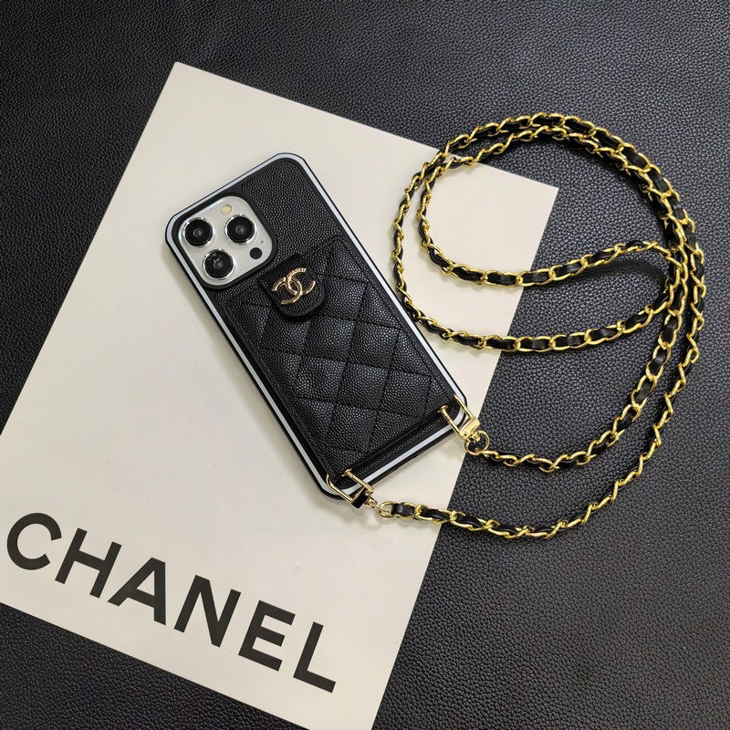 C.C Crossbody Leather iPhone Case - Wholesale & Influencer