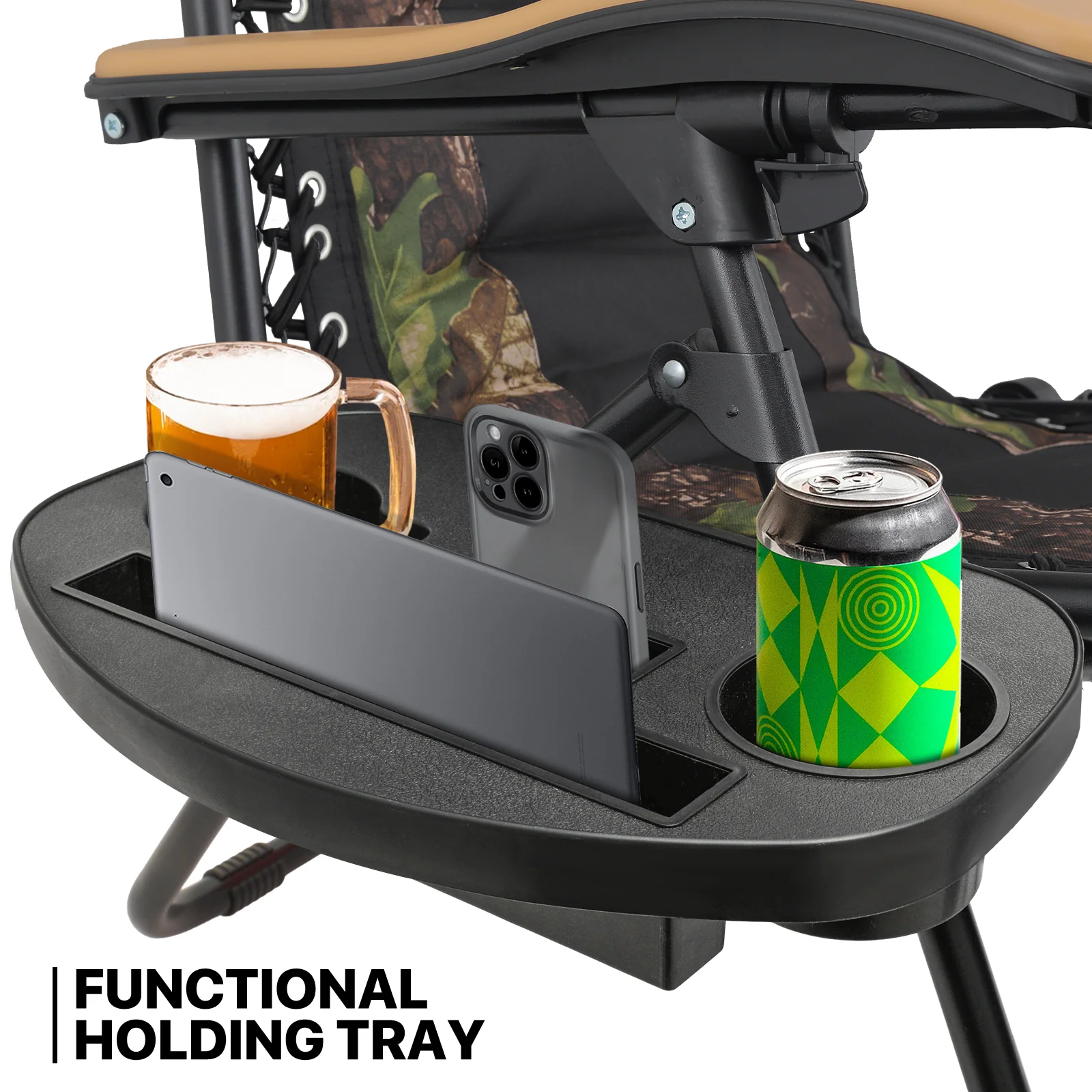 MoNiBloom Zero Gravity Reclining Chairs Set Of 2 With Canopy Shade And Headrest, Black - 330 lbs - Image 30 MoNiBloom Zero Gravity Reclining Chairs Set Of 2 With Canopy Shade And Headrest, Black - 330 lbs - Image 30