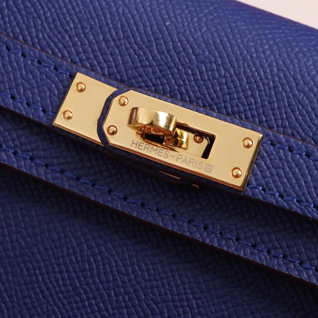 Replica Hermes Aaa-Kelly Cut Pochette Black/Brown/Blue1:1High-quality replica