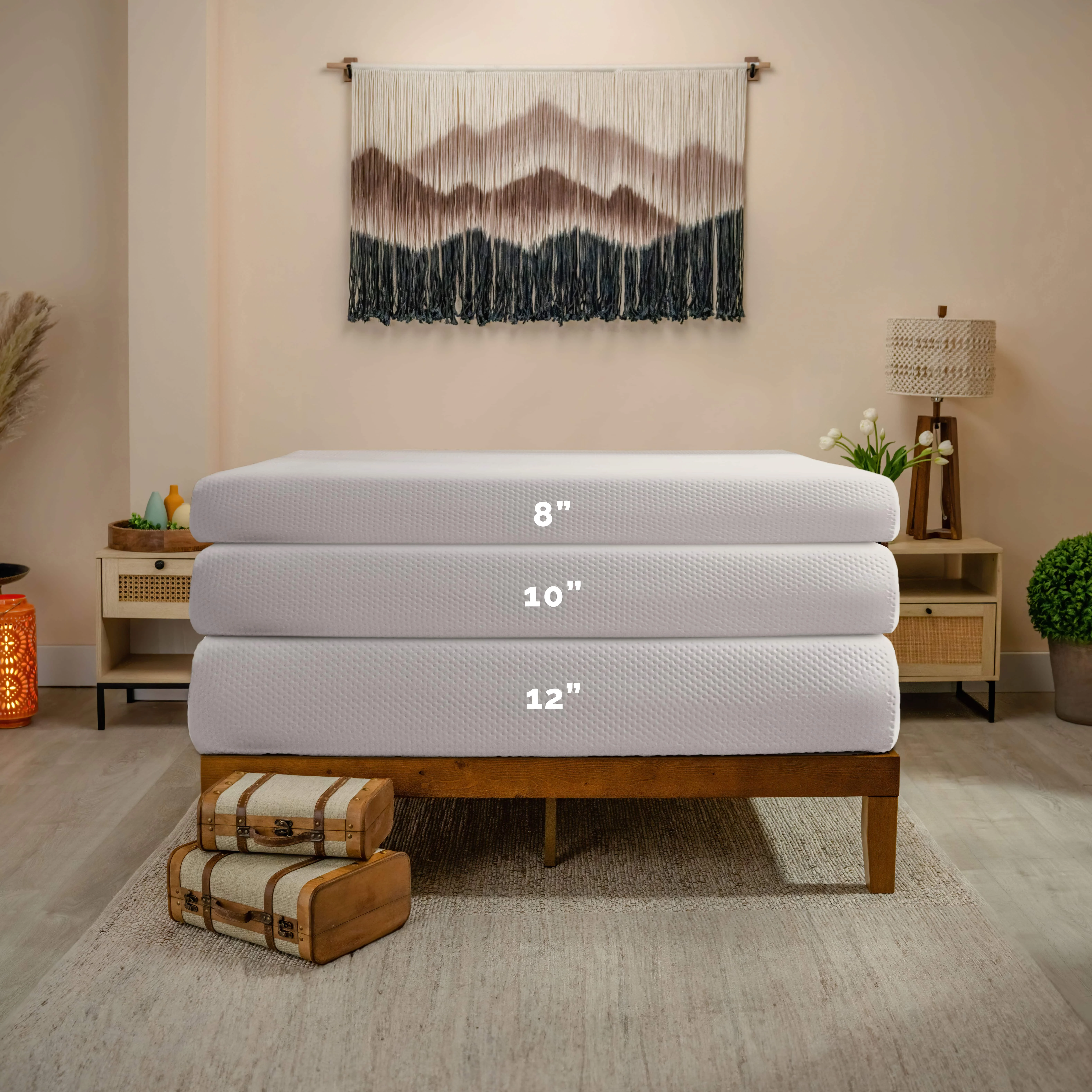 Virtu 10" Memory Foam Mattress Twin, Cooling Green Tea Twin Size Memory Foam Mattress In A Box - Image 8