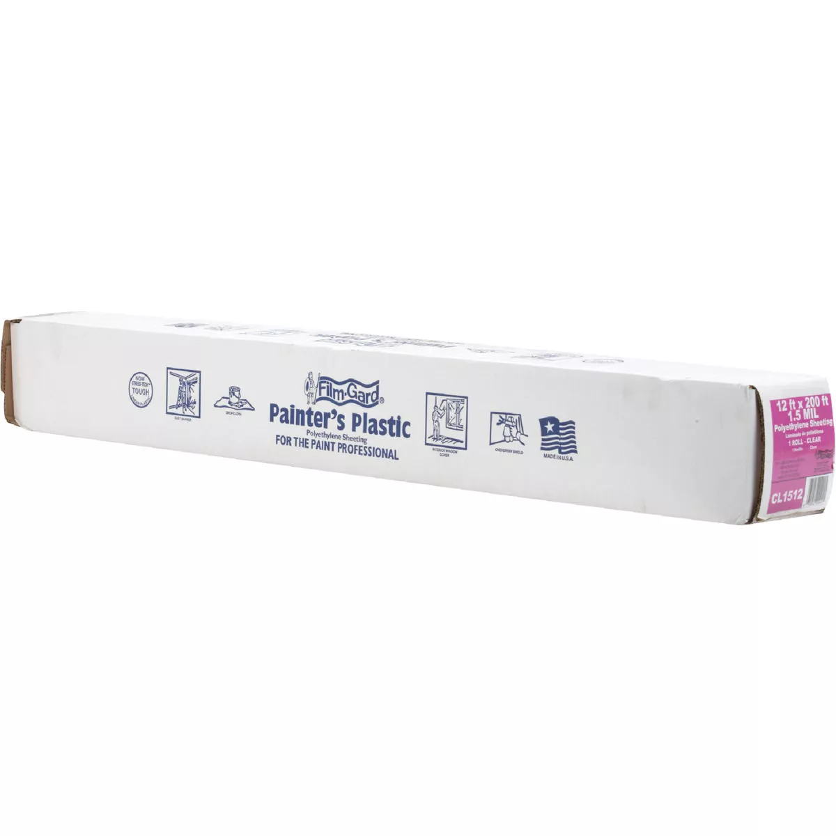 Film-Gard 12 Ft. X 200 Ft. Clear 1.5 Mil. Polyethylene Sheeting