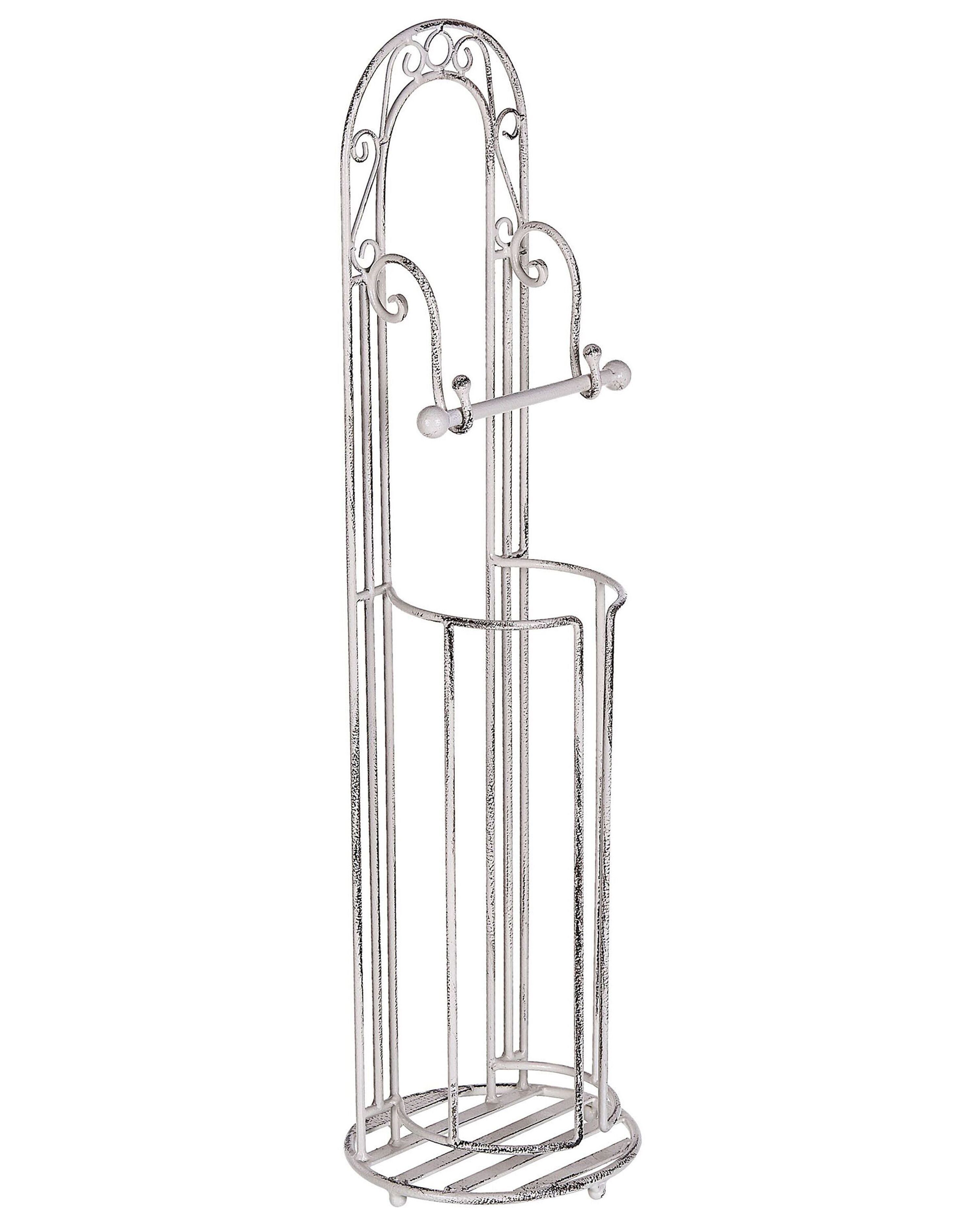 Toilet Roll and Brush Holder TEMUCO Metal White