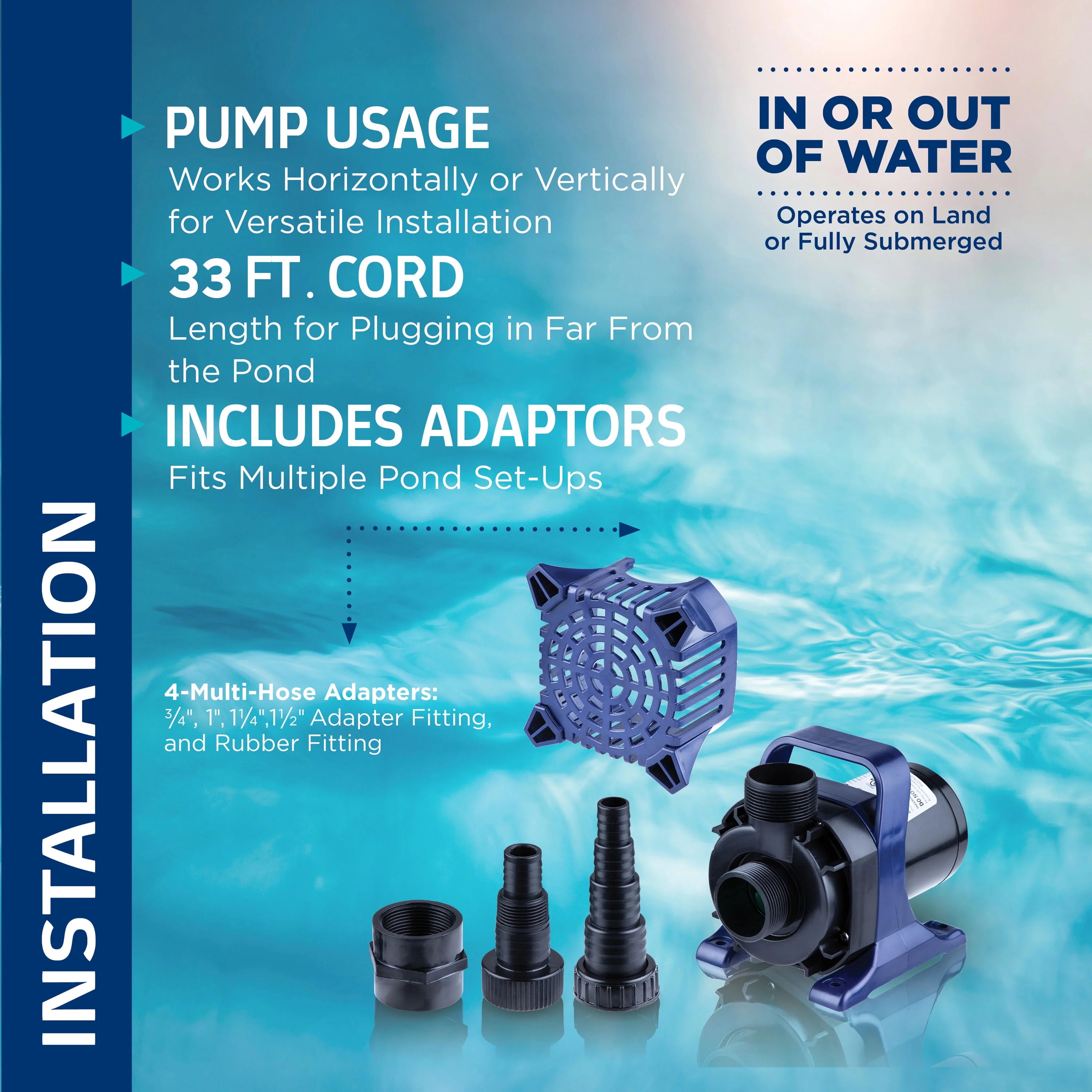 Alpine Corporation 2100 GPH Cyclone Pond Pump Submersible - Image 47