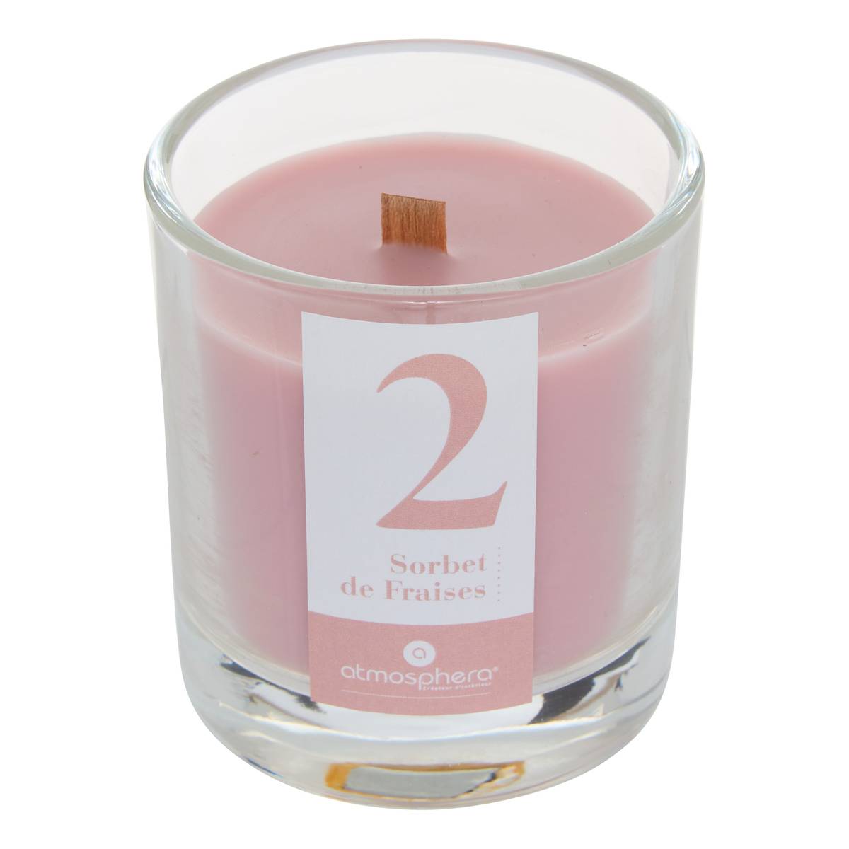 Scented Candle "Numia" Gourmet Scent, Strawberry, 180g