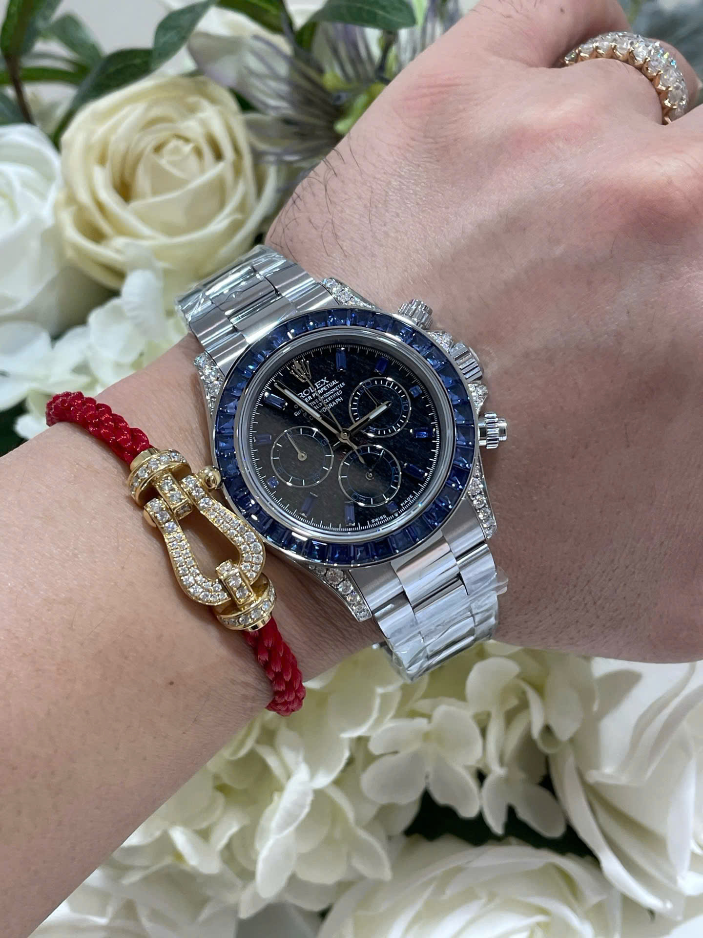 Rolex Daytona 126599TSA Imitation Watches 18K White Gold Wrapped   Synthentic Sapphire 40mm - Top club