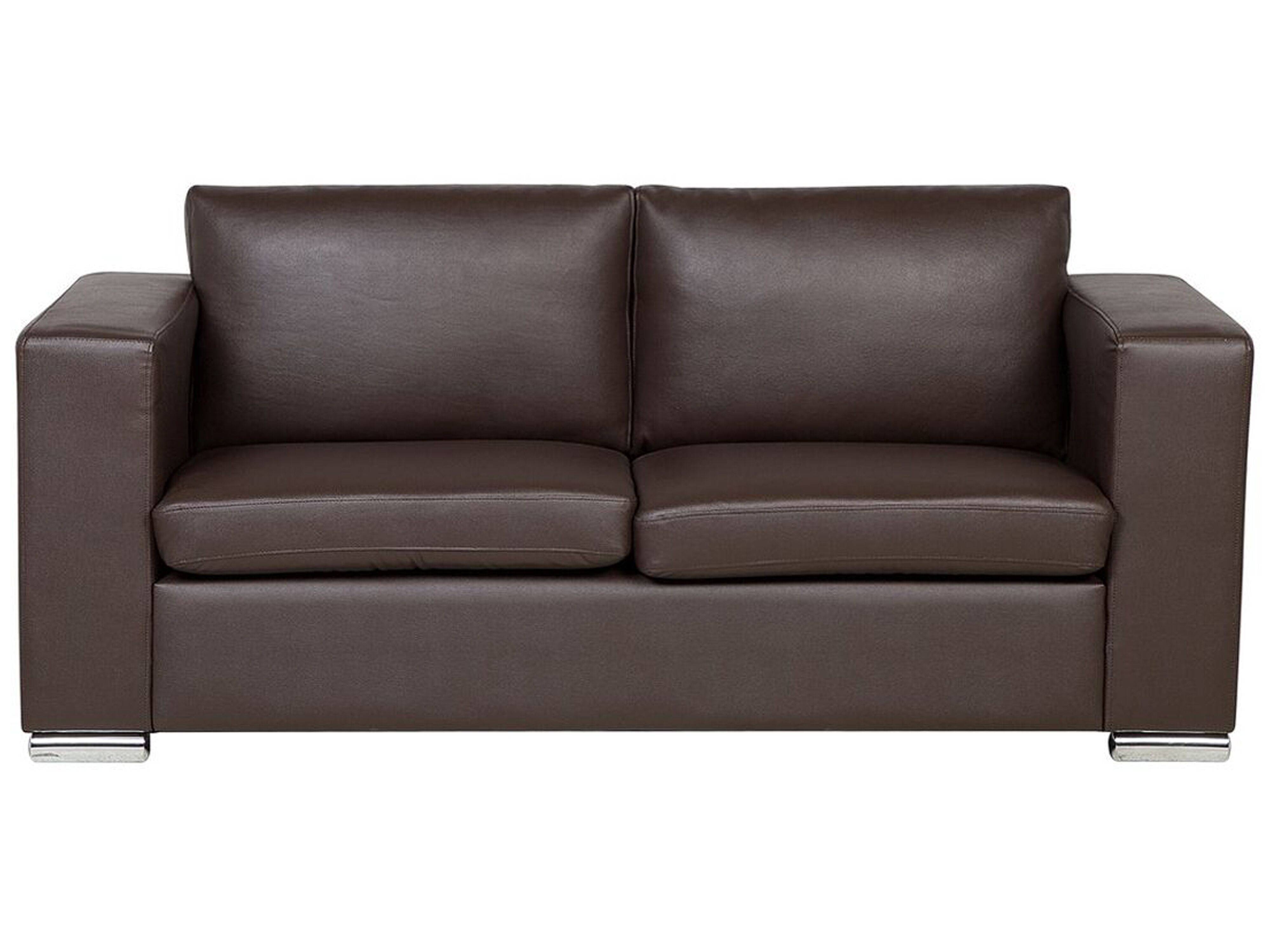 Sofa 3 Seater HELSINKI Leather Dark Brown