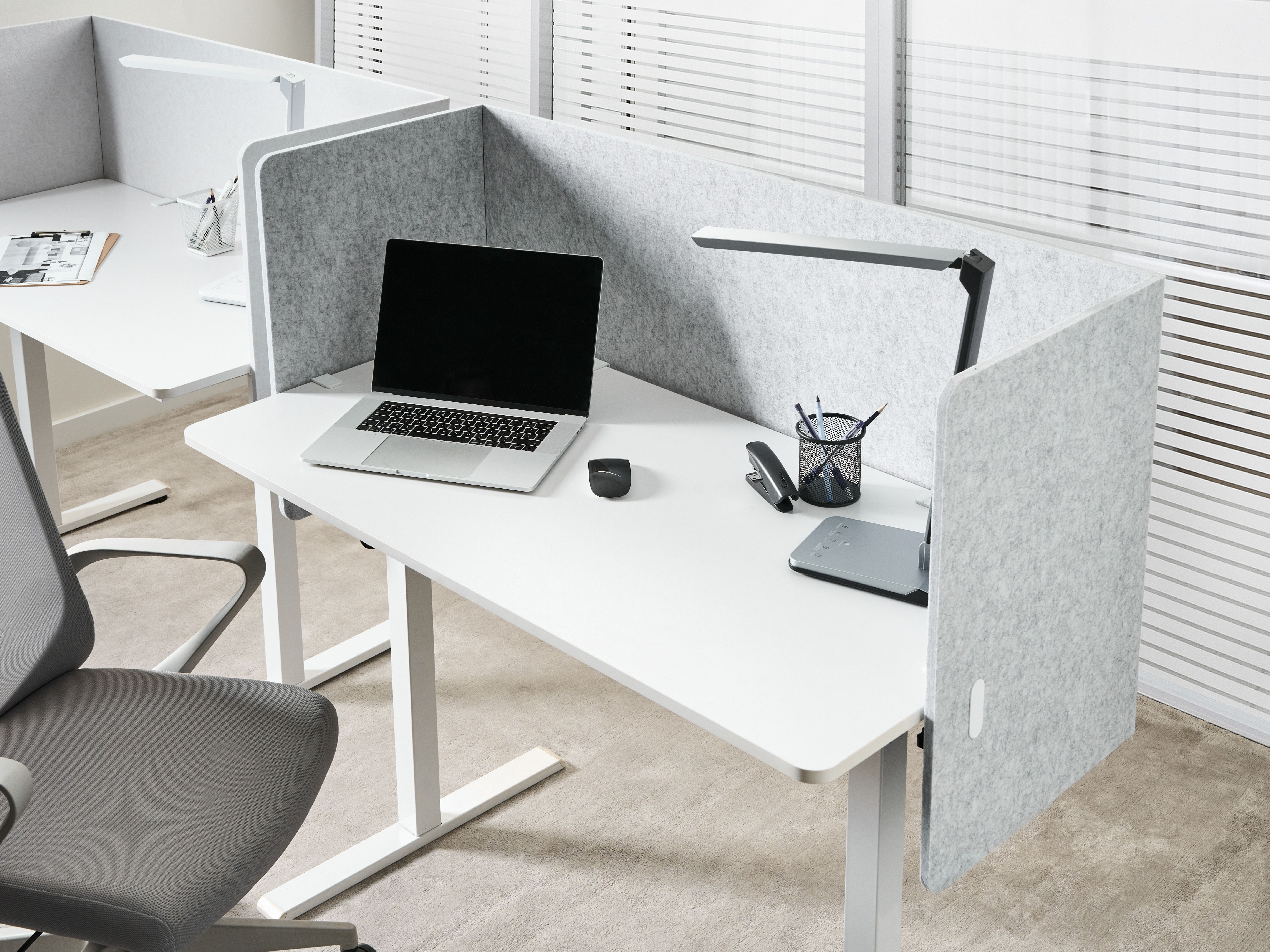 Desk Screen SOLOA Grey