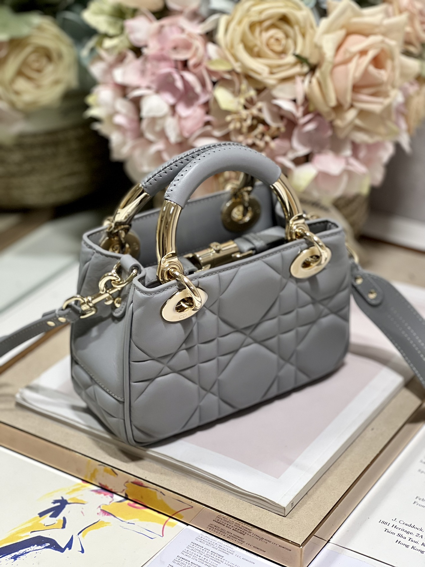 The Lady 95.22 Bag Black/White/Grey/Green For Women 7.5in/ 19cm1:1High-quality replica