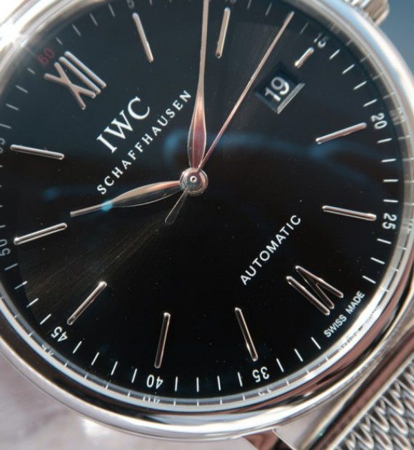 Replica IWC MK Portofino IW356506 Automatic Black Dial SS Mesh Bracelet - Elite Watch Atelier
