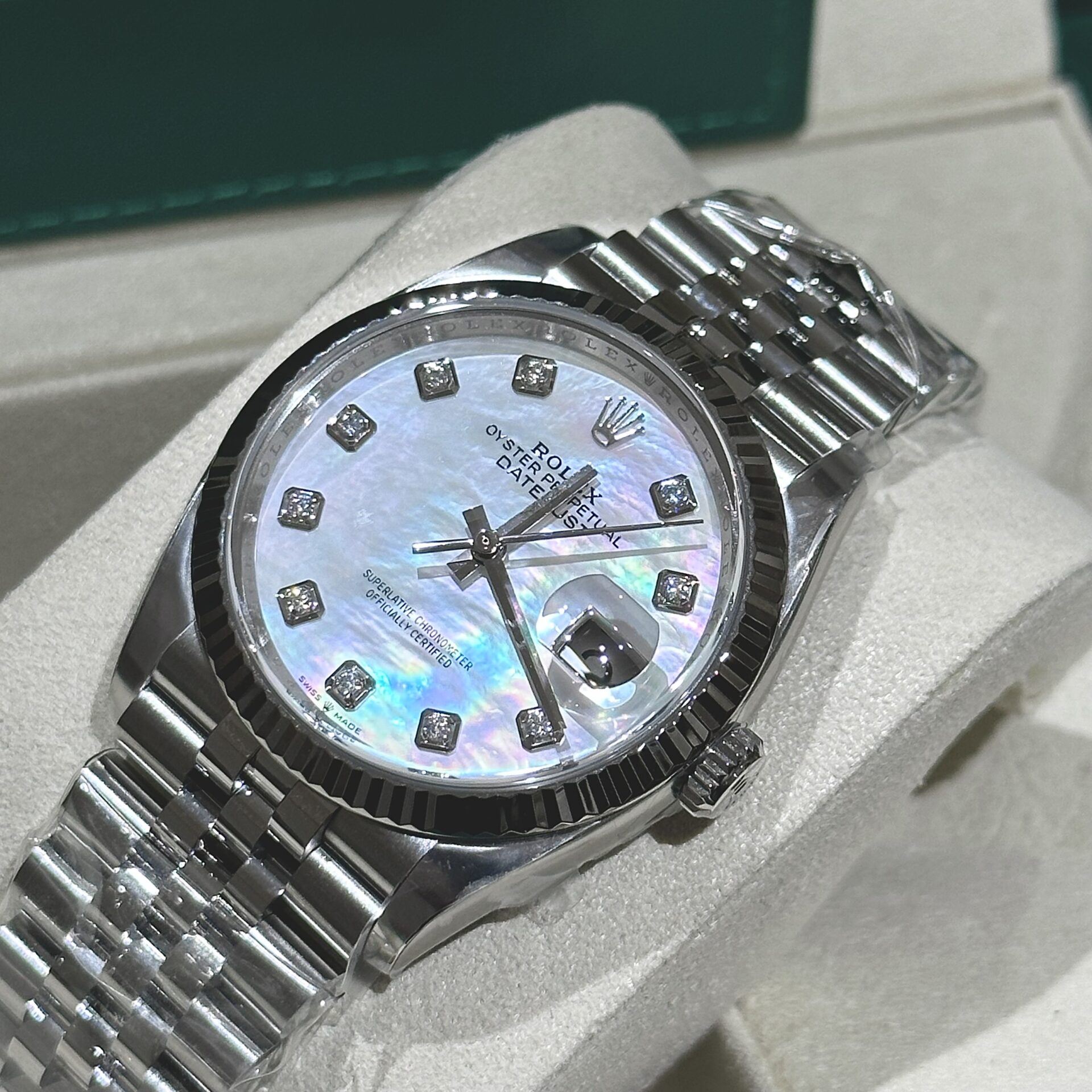 Rolex Replica 1:1 Watch DateJust 126334 Mother Of Pearl Clean Factory 41mm - Elite Watch Atelier