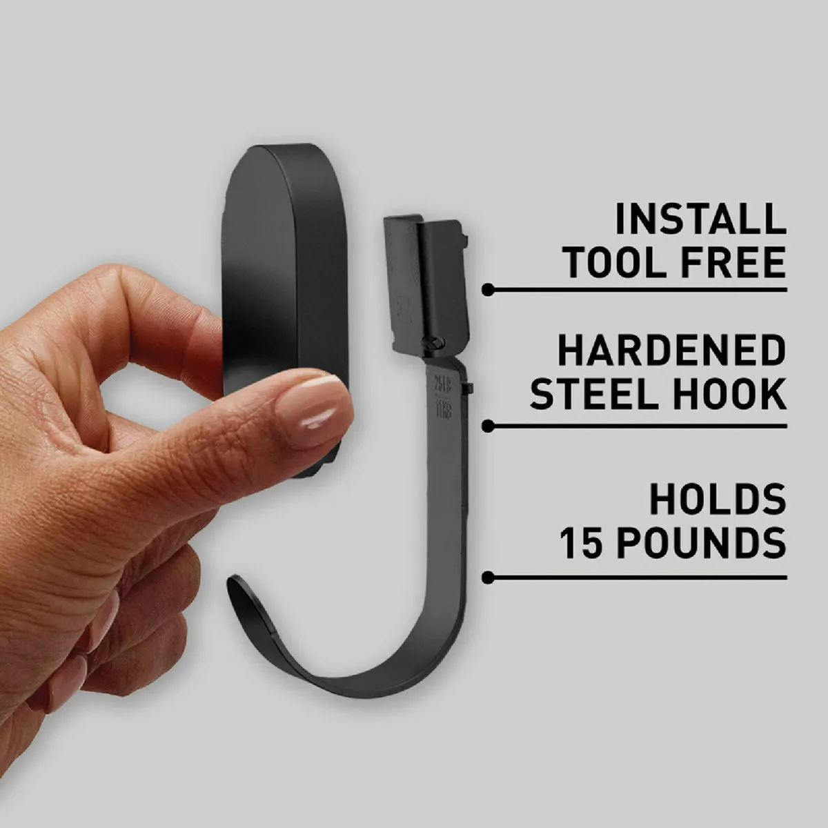 3M Claw 25 Lb. Black Drywall Hook
