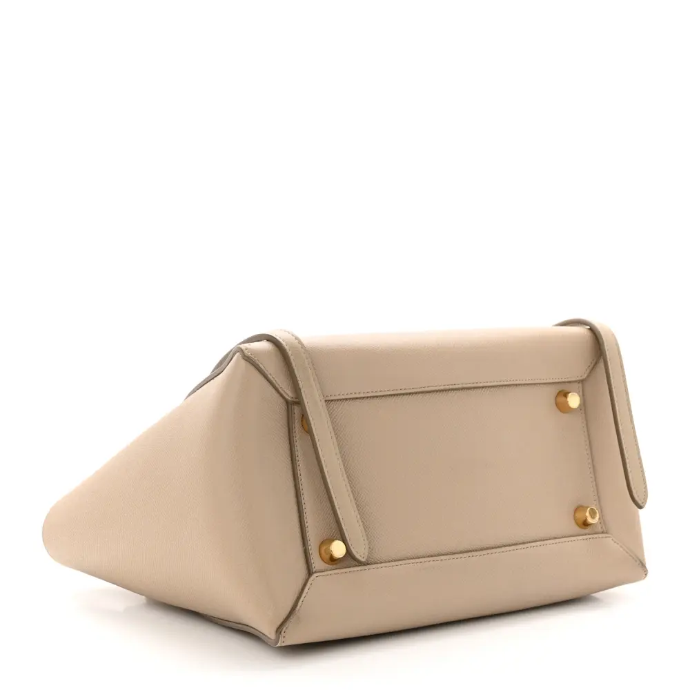 Celine Light Taupe Grained Calfskin Leather Mini Belt Bag Rep1:1High-quality replica
