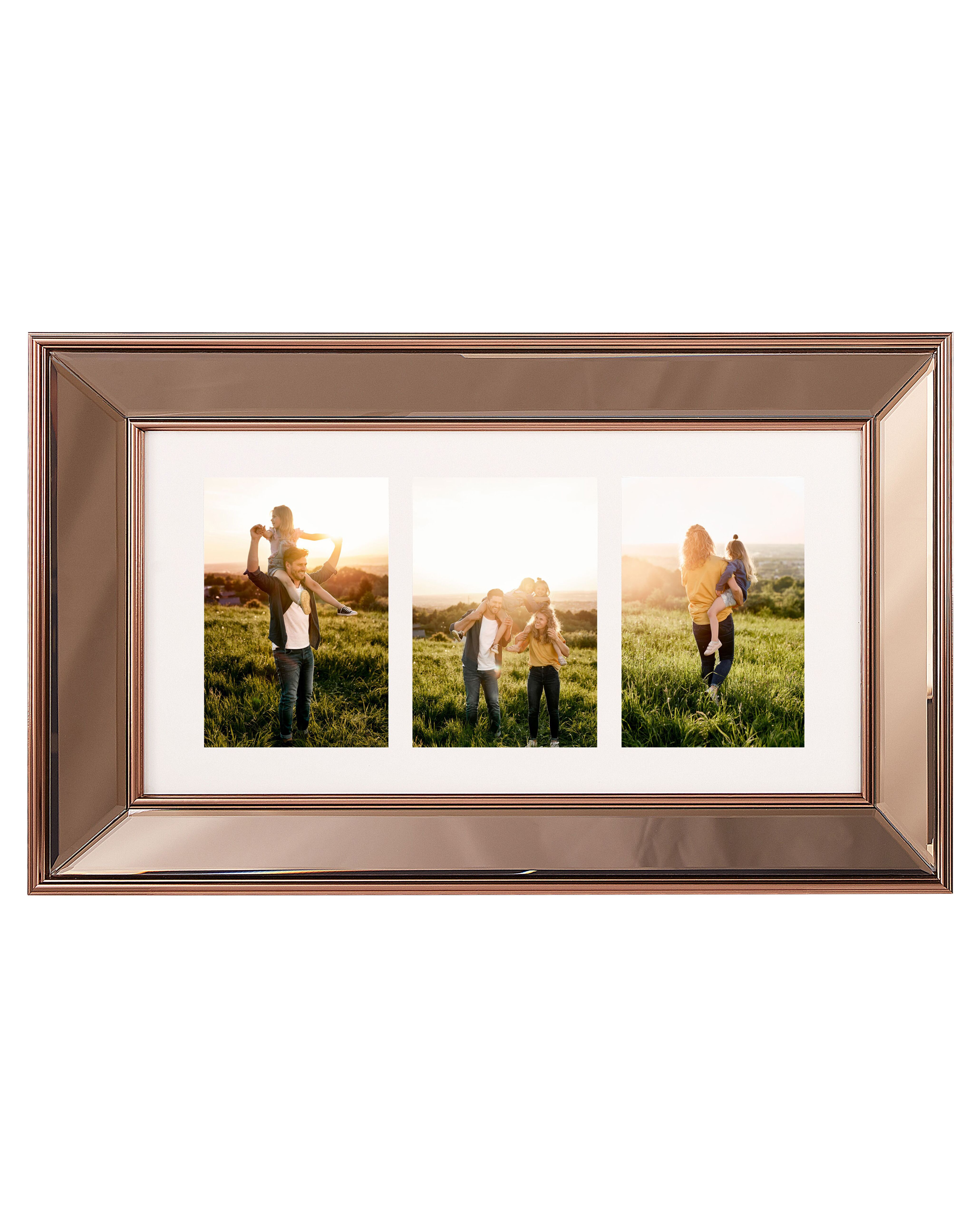 Frame for 3 Photos DABOLA Copper