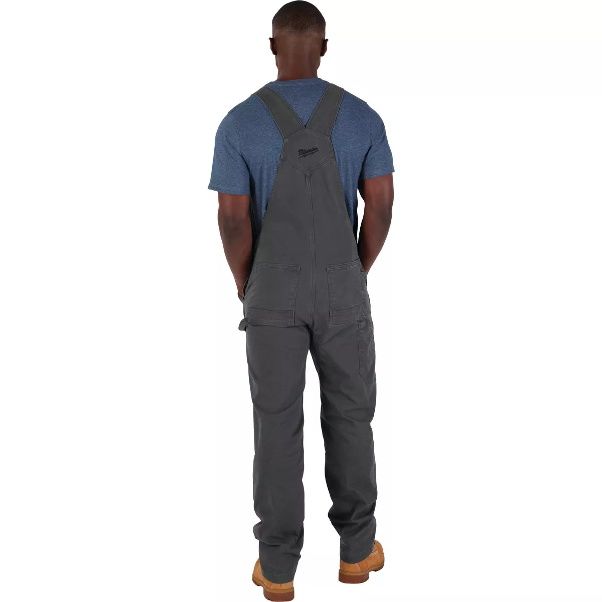 Milwaukee FREEFLEX Men's 38x30 Gray Unlined Bib Overalls