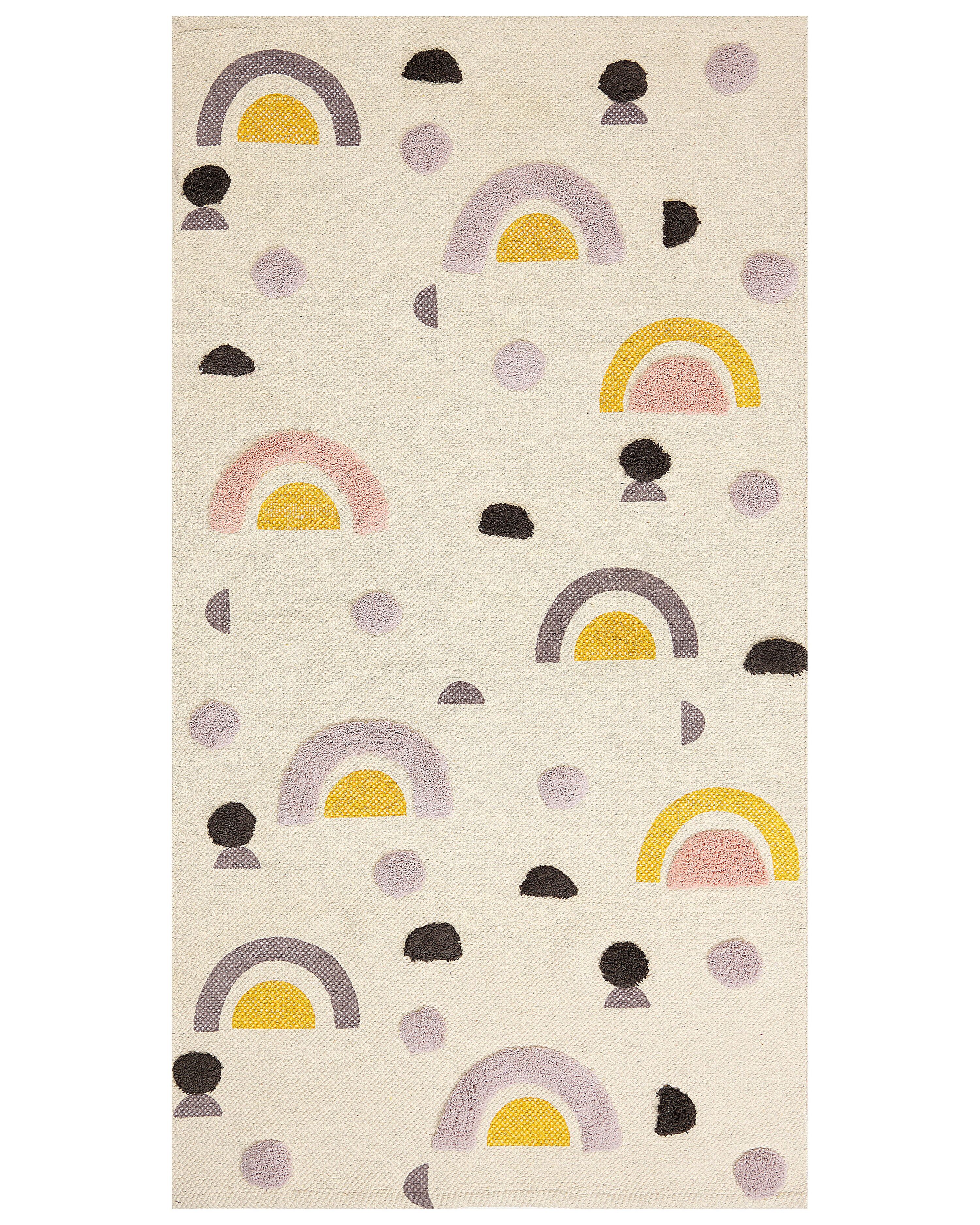 Kids Rug CURUP Multicolour 80 x 150 cm Cotton