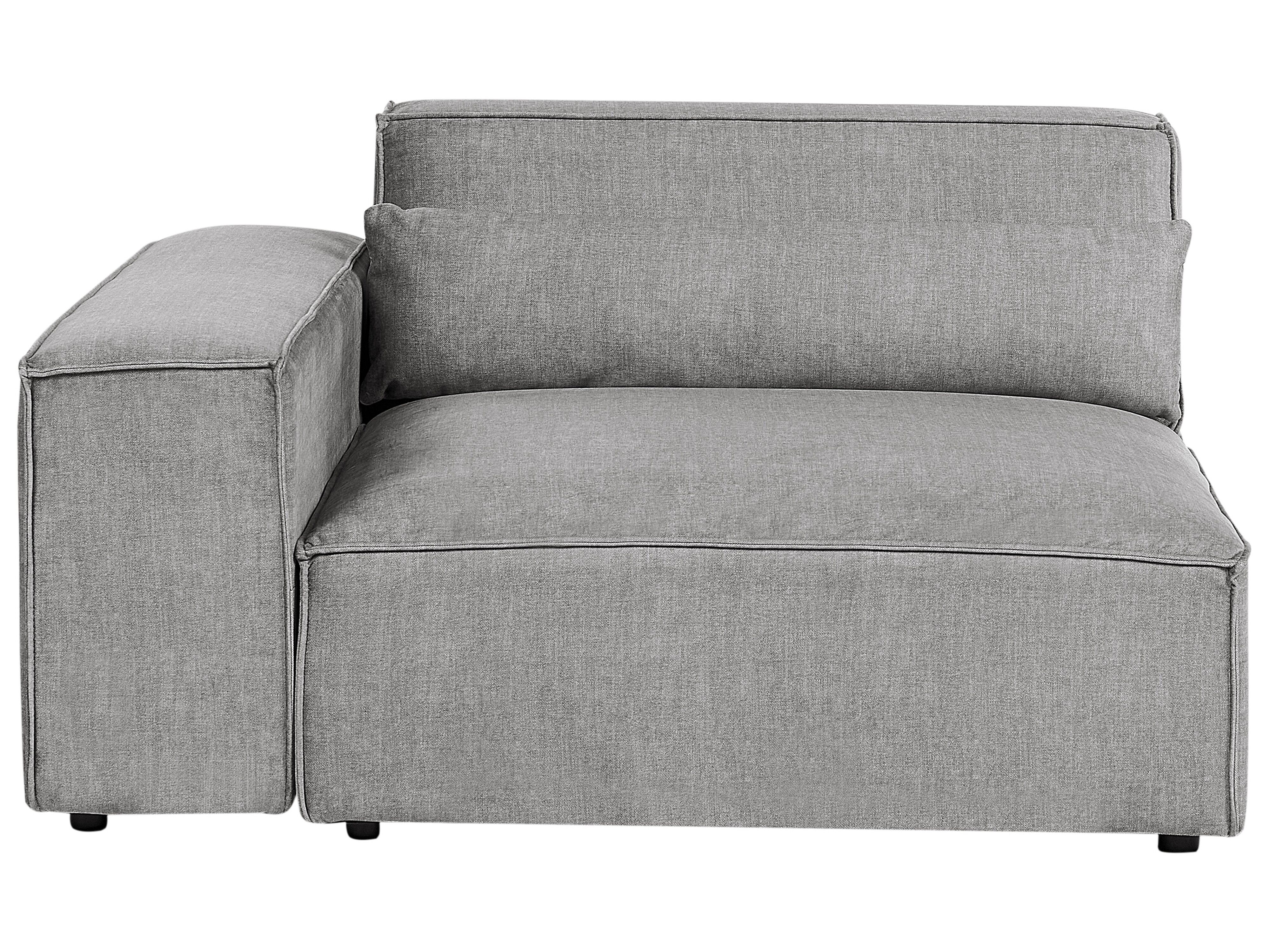 Corner Seat HELLNAR Fabric Grey Right Hand
