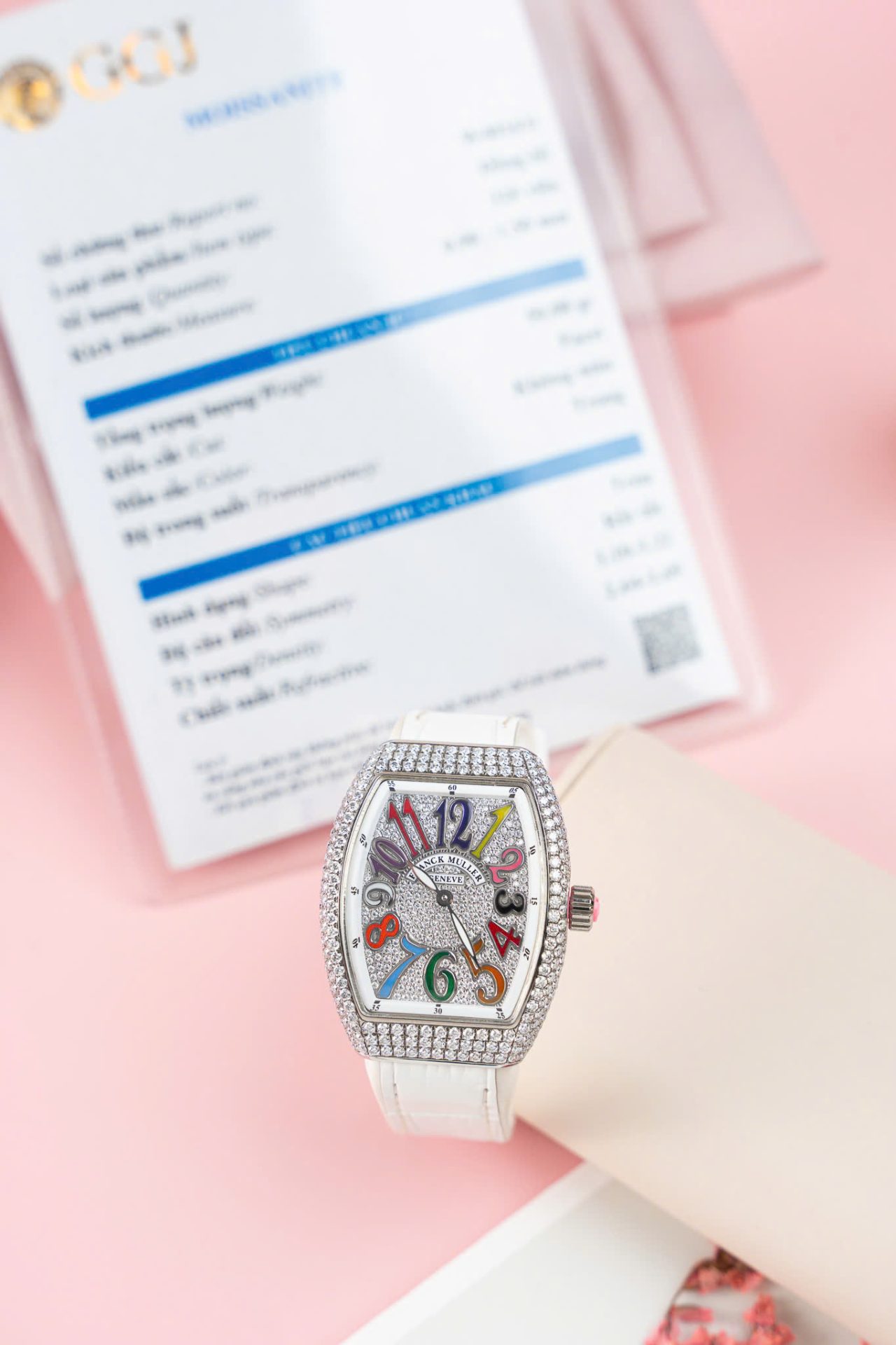 Franck Muller V32 Copies Watches Custom Diamonds Moissanite Hong Kong 36mm - Top club