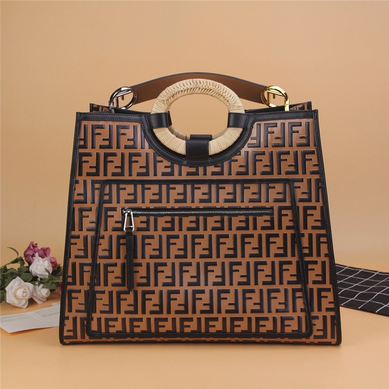 fendi runaway shopping bag brown - Replicaclubs