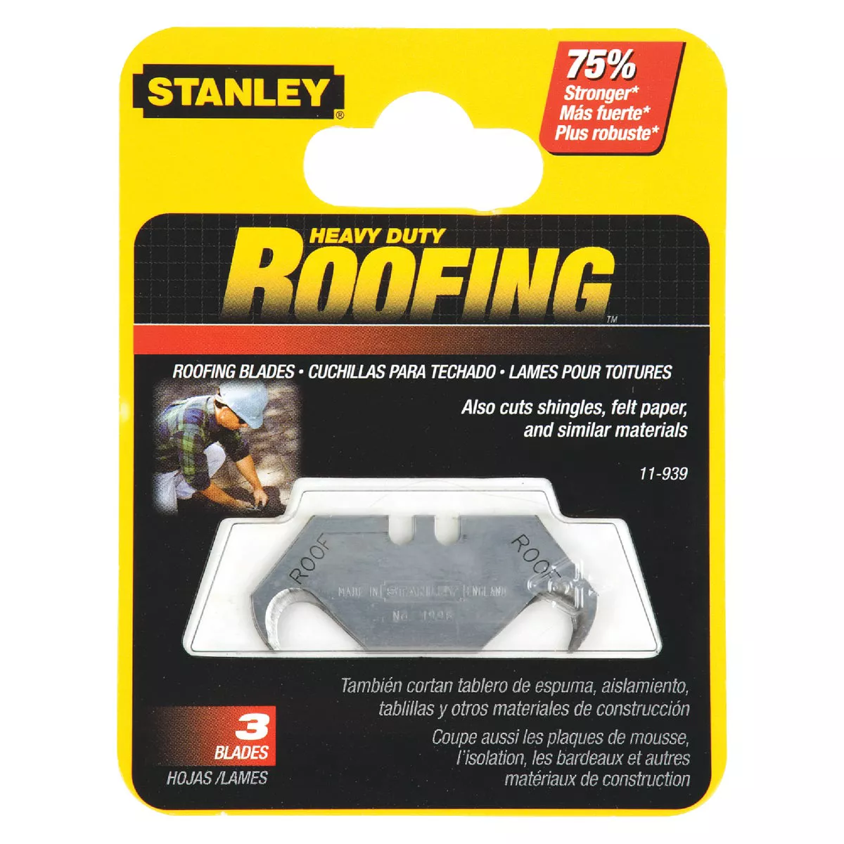 Stanley 1-7/8 In. Hook Utility Knife Blade (5-Pack)