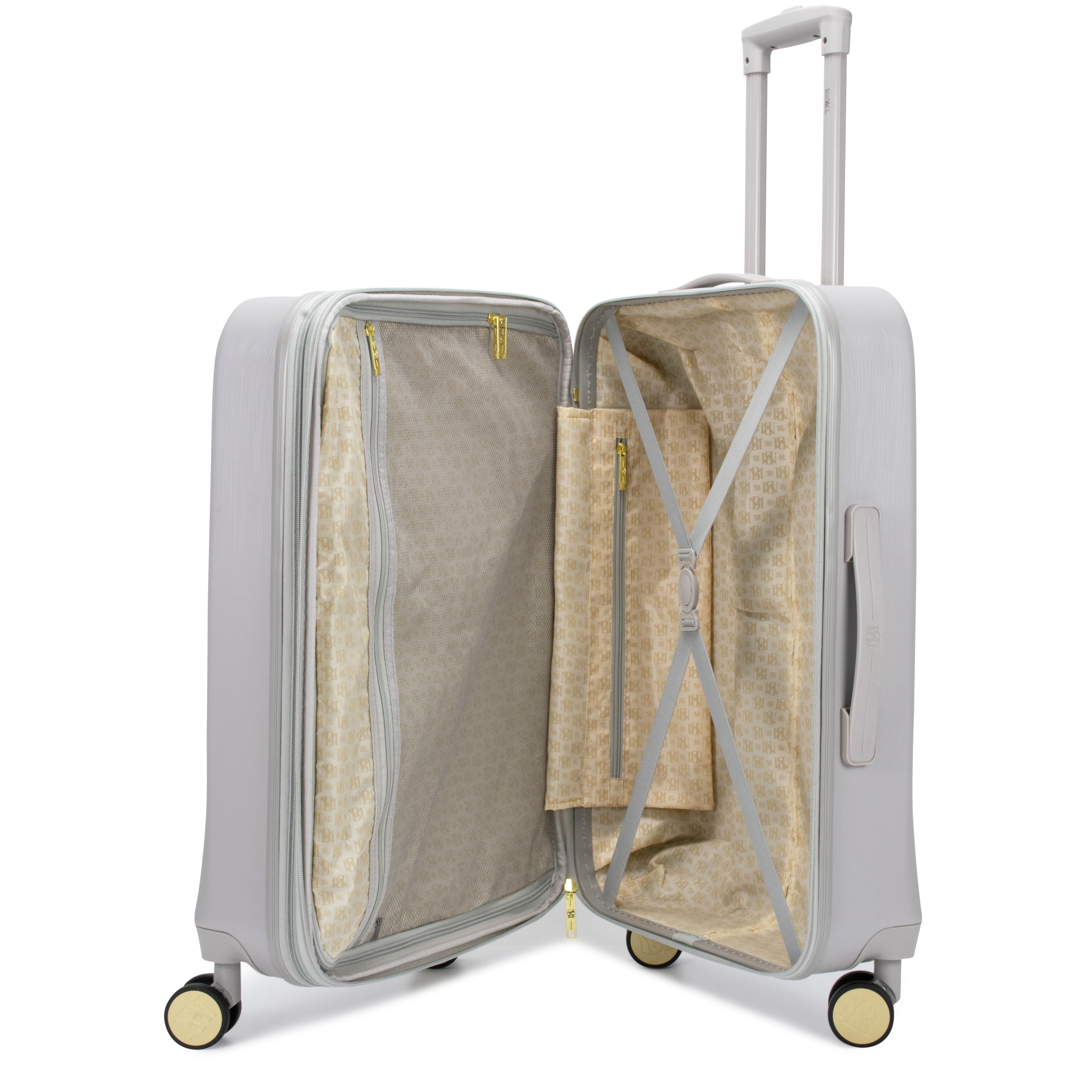BADGLEY MISCHKA Diamond 3 Piece Expandable Luggage Set (Black) - Image 11