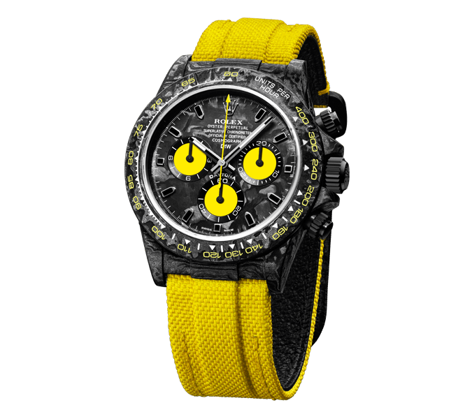 ROLEX Diw Daytona carbon lemon edition 40mm oyster black(1:1 replica) - Elite Watch Atelier