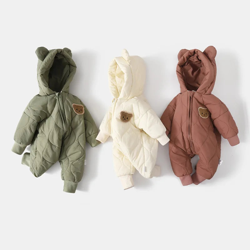 FuzzyFriends | Cartoon Beer Winter Romper