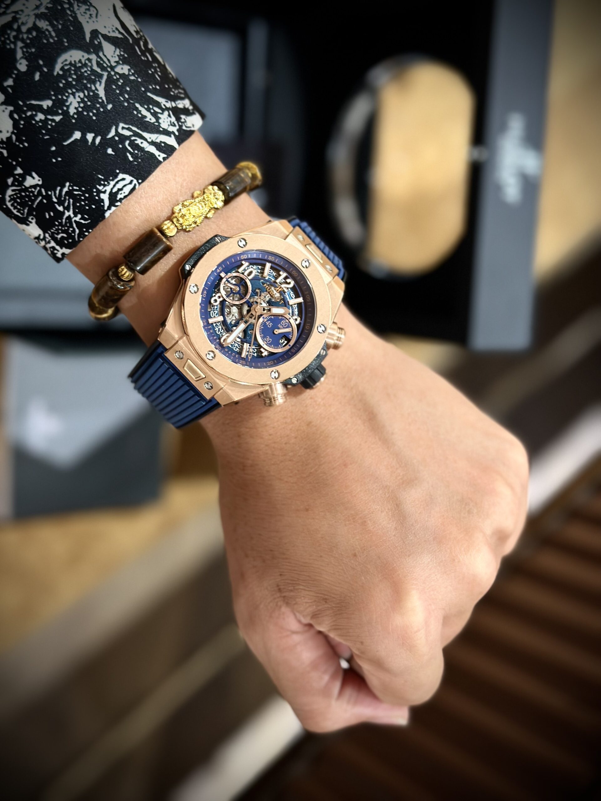 Hublot Replica 1:1 Watch Big Bang Unico King Gold Blue 44mm - Top club