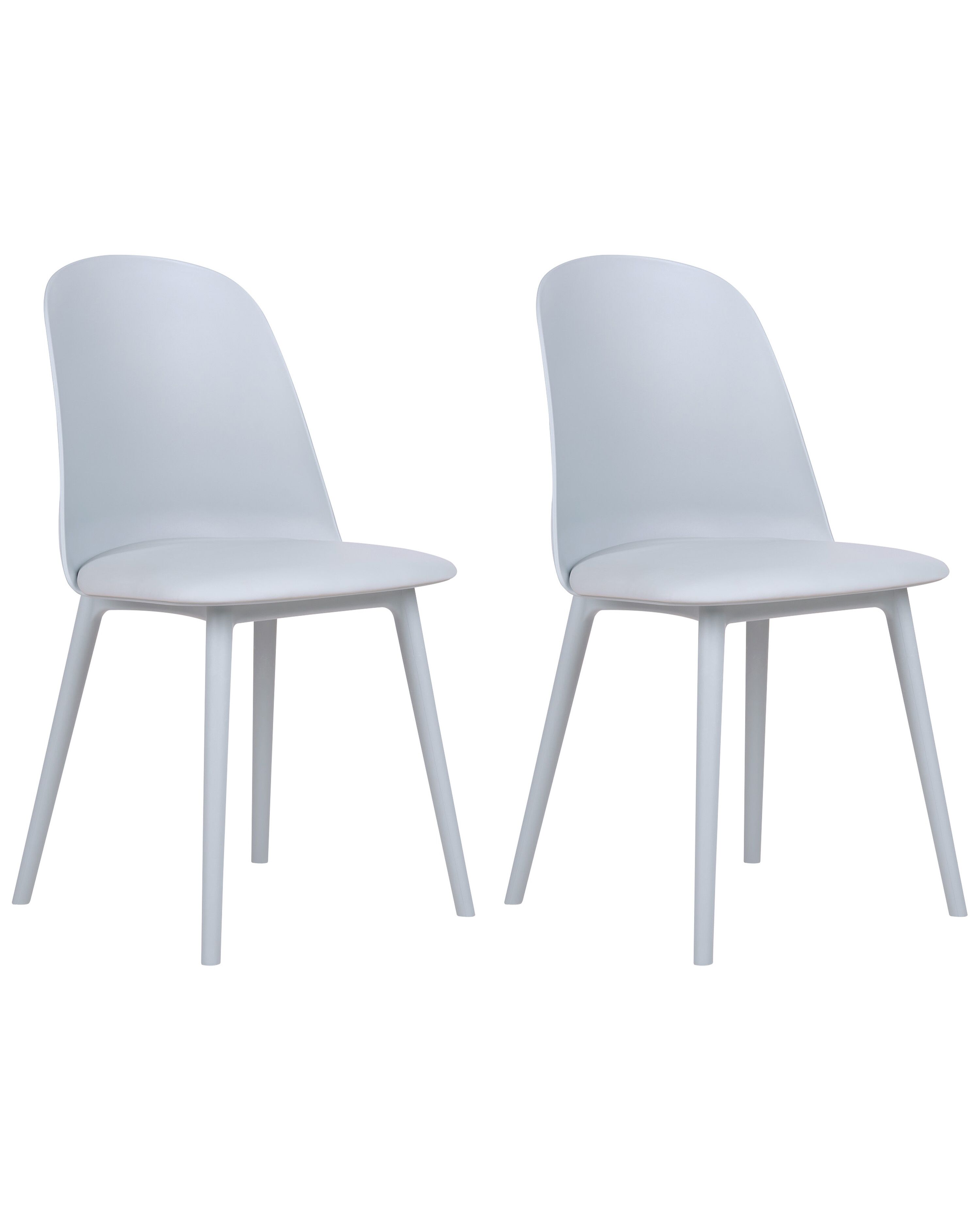Set of 2 Dining Chairs FOMBY Light Blue