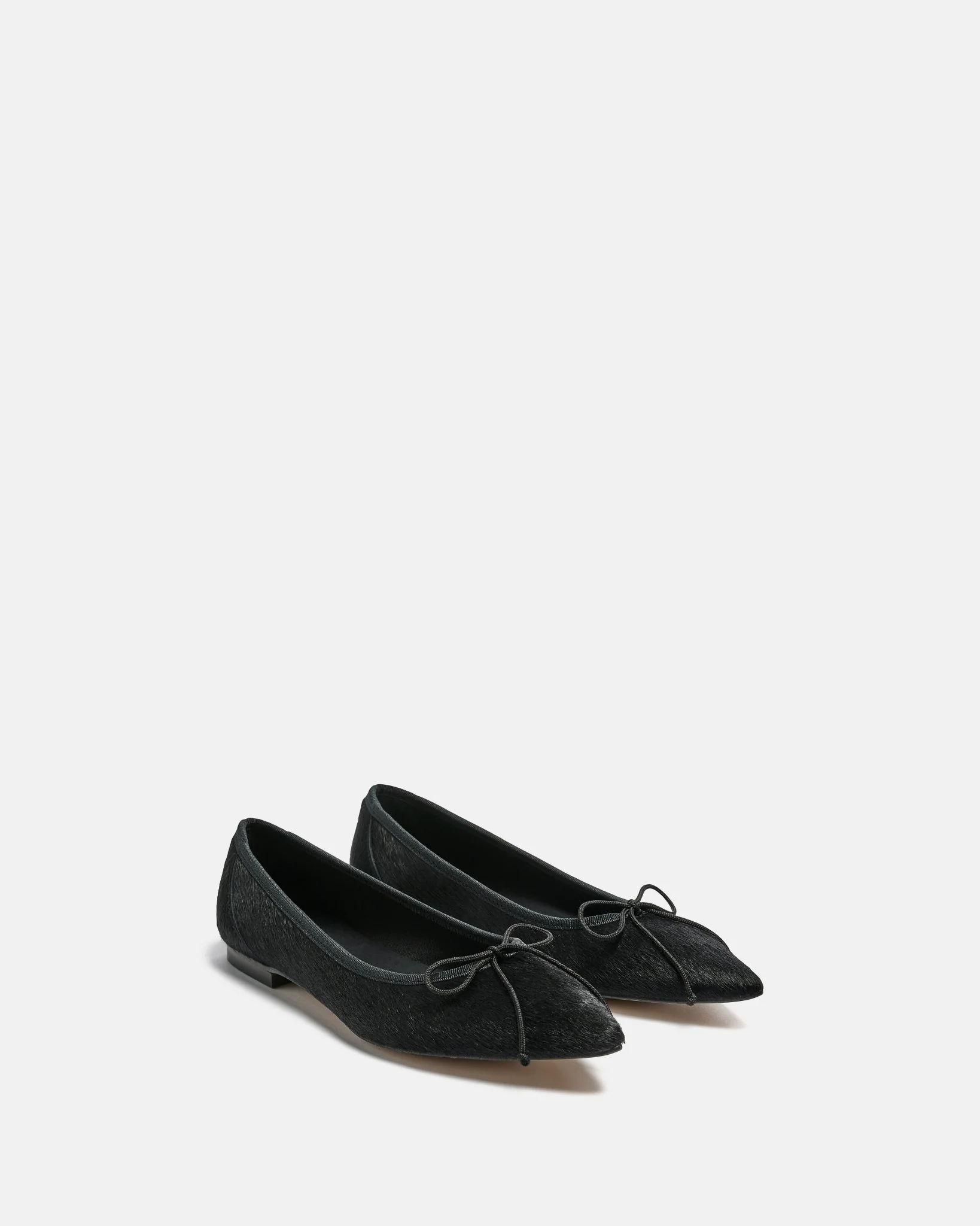BALLERINES SOLENE/PONY - En cuir pony noir