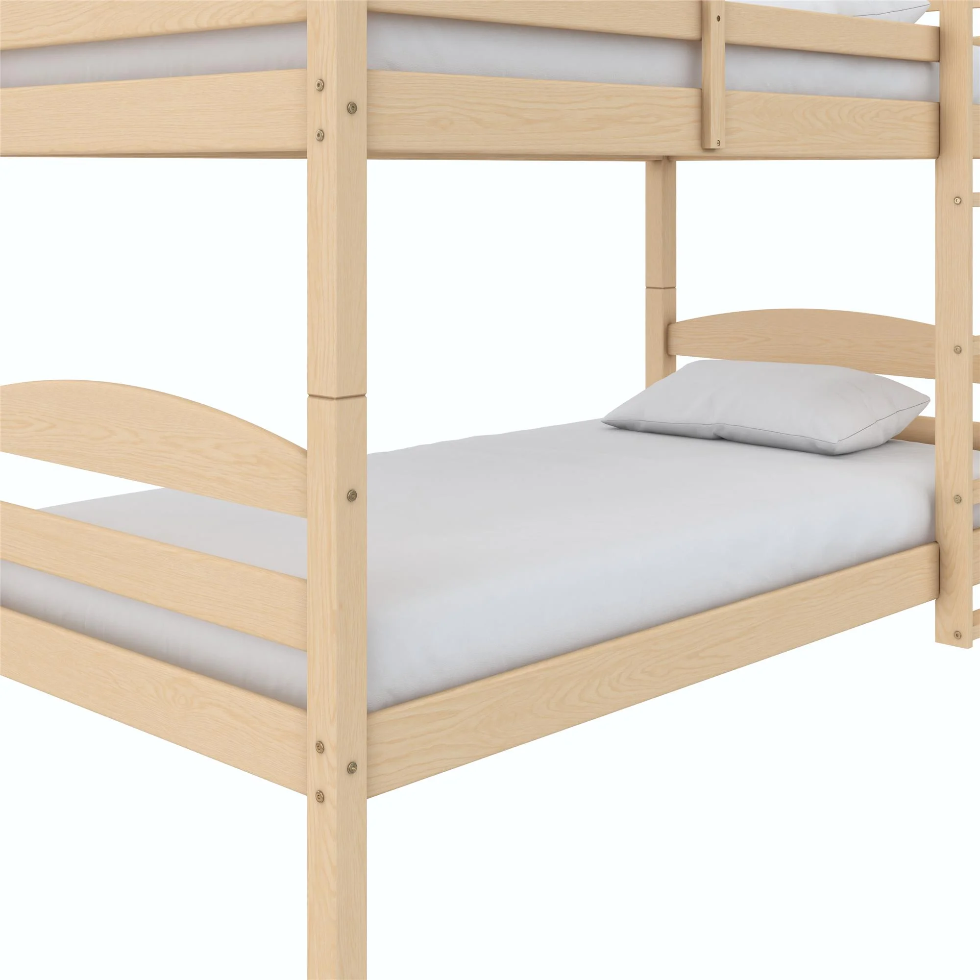 Better Homes & Gardens Leighton Solid Wood Twin-over-Twin Convertible Bunk Bed, Vanilla - Image 49