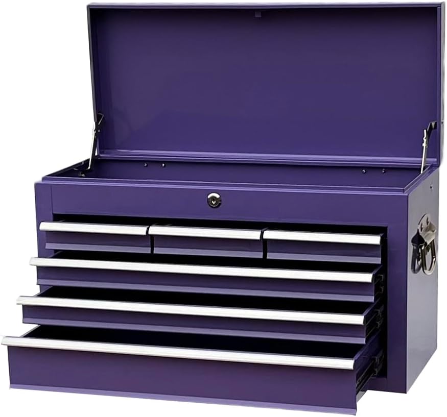 Workington Portable Metal Tool Chest with 6 Drawers, 24