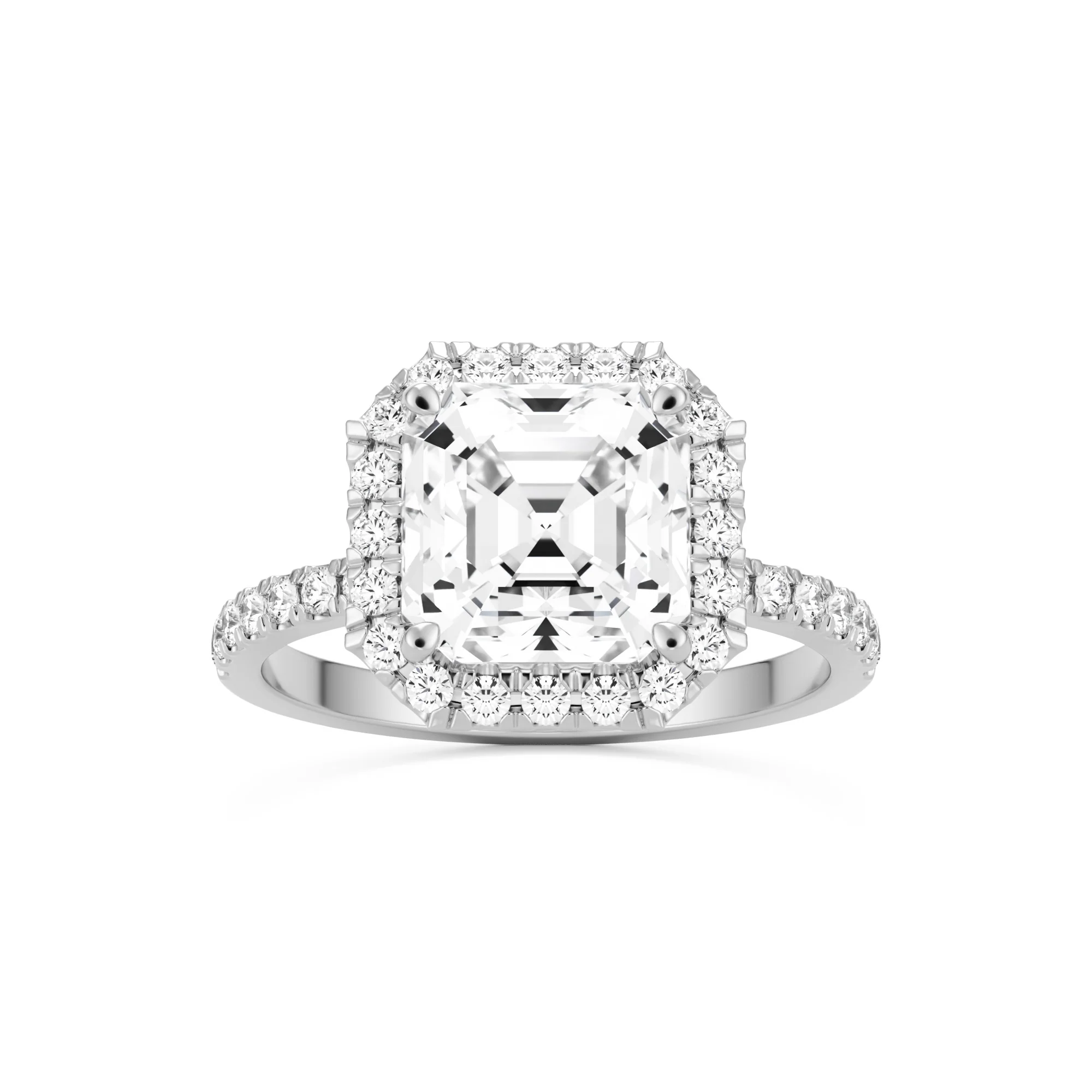 The Asscher Halo Pavé
